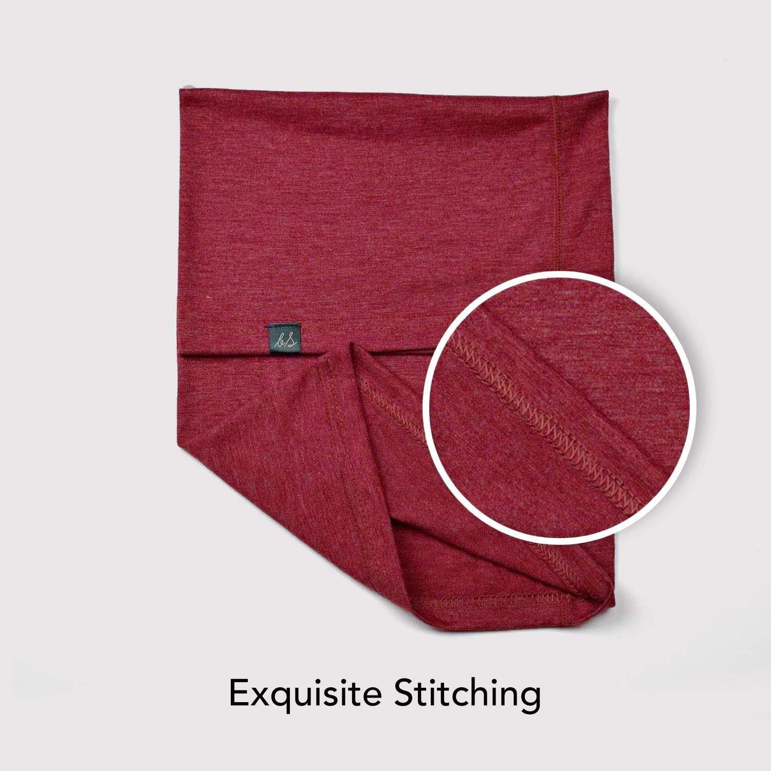 Cotton Blend Plain Jersey Soft Multifunctional Neck Warmer Gaiter Headwear Snood - Picture 32 of 44