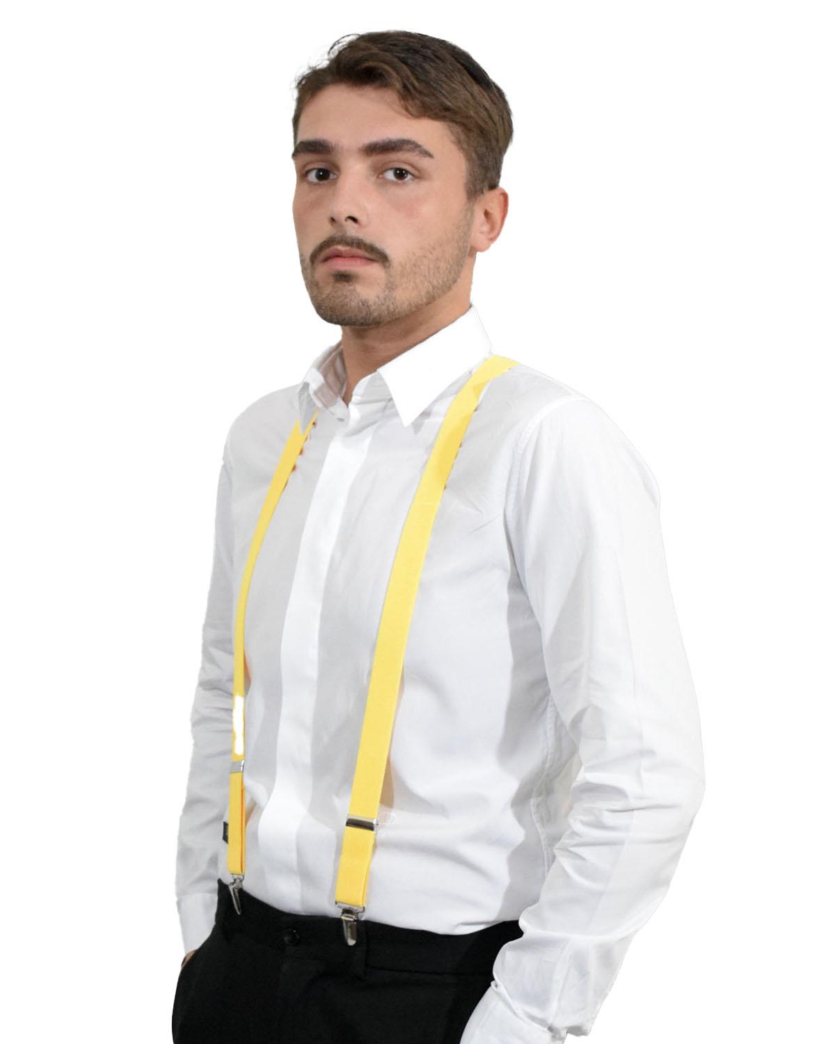 Unisex Plain Suspenders Sturdy Strong 25mm Y Shape Braces for Trouser - Picture 65 of 66