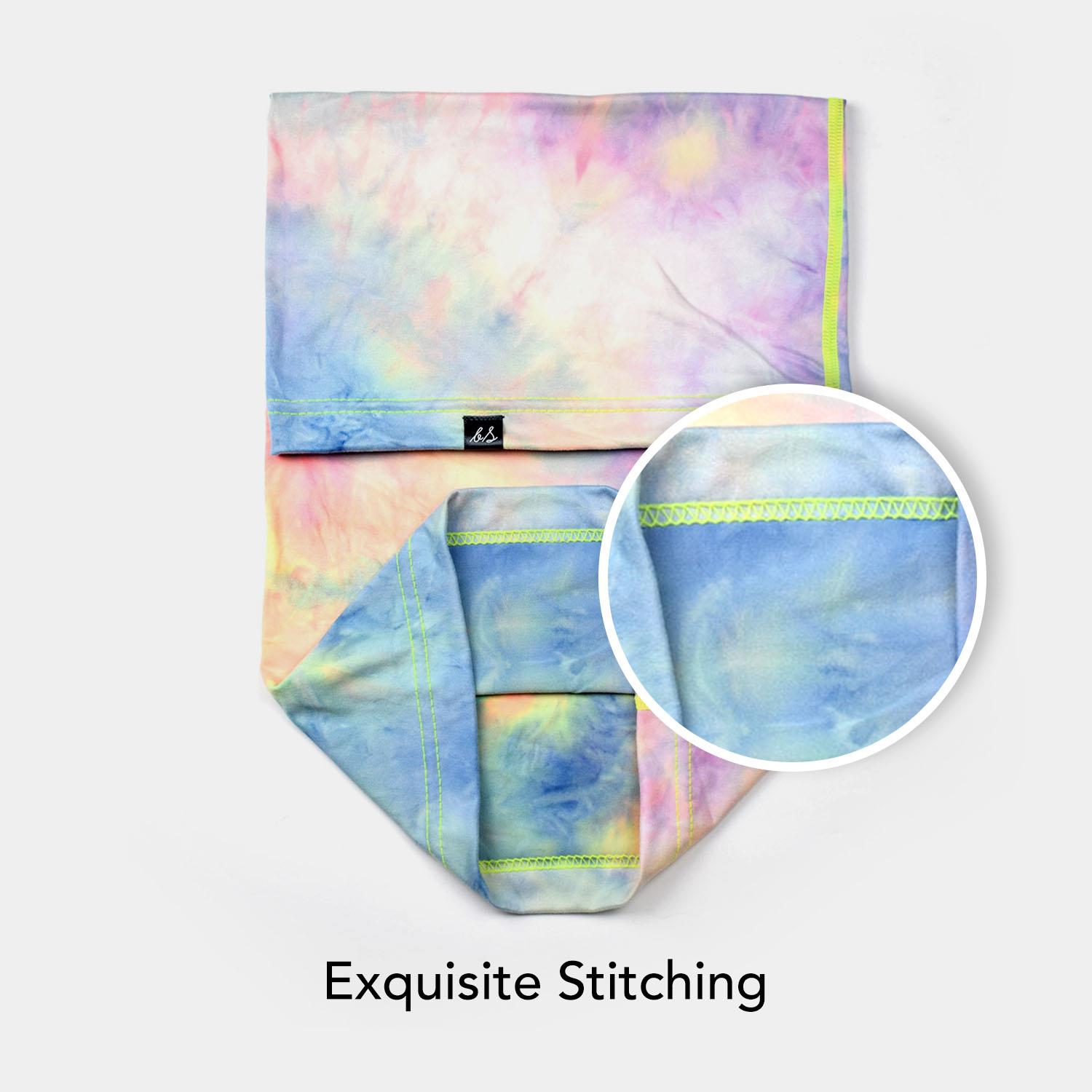 Tie Dye Soft Multifunctional Neck Warmer Gaiter Headwear Snood Winter Sports - Picture 13 of 17