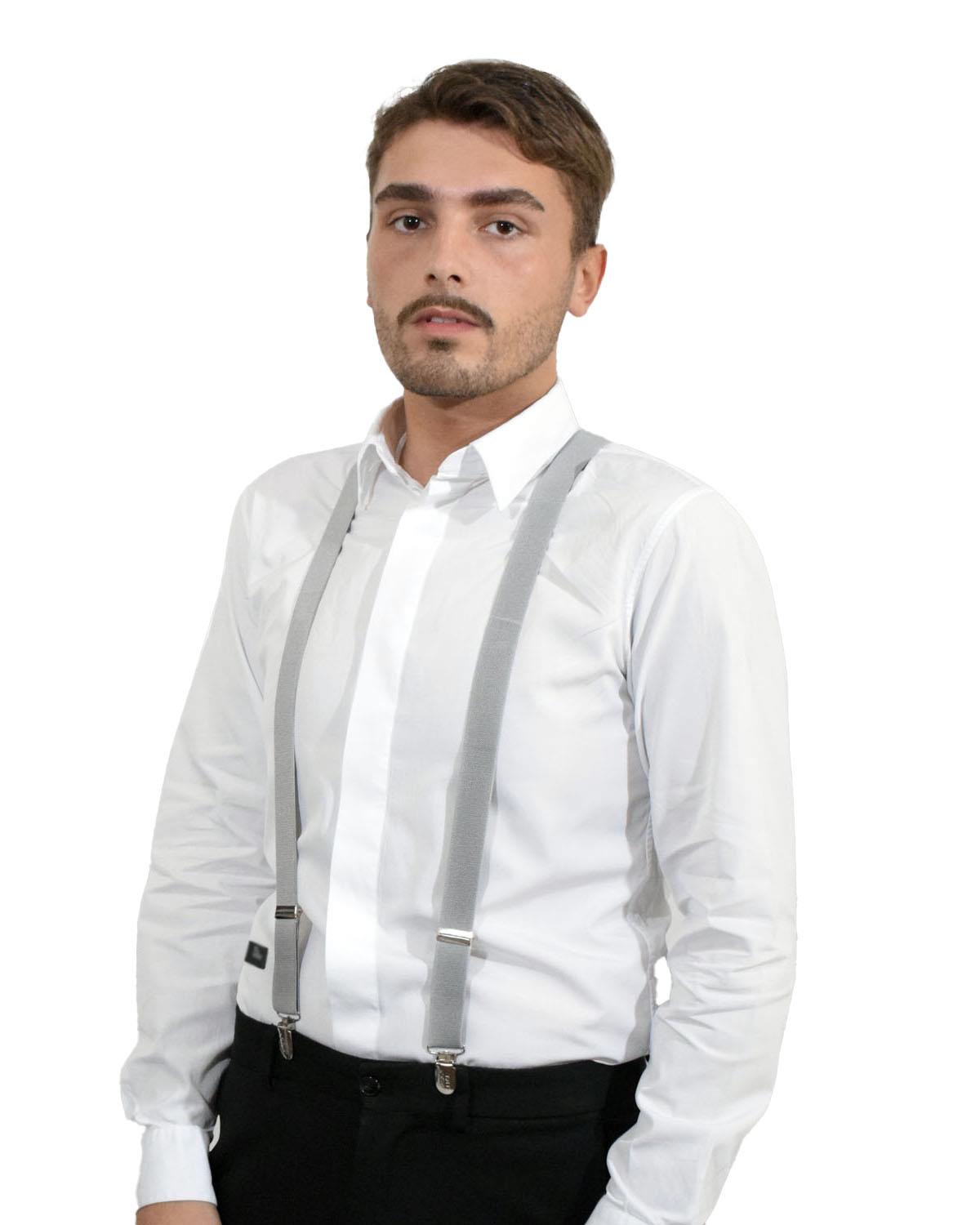 Unisex Plain Suspenders Sturdy Strong 25mm Y Shape Braces for Trouser - Picture 32 of 66