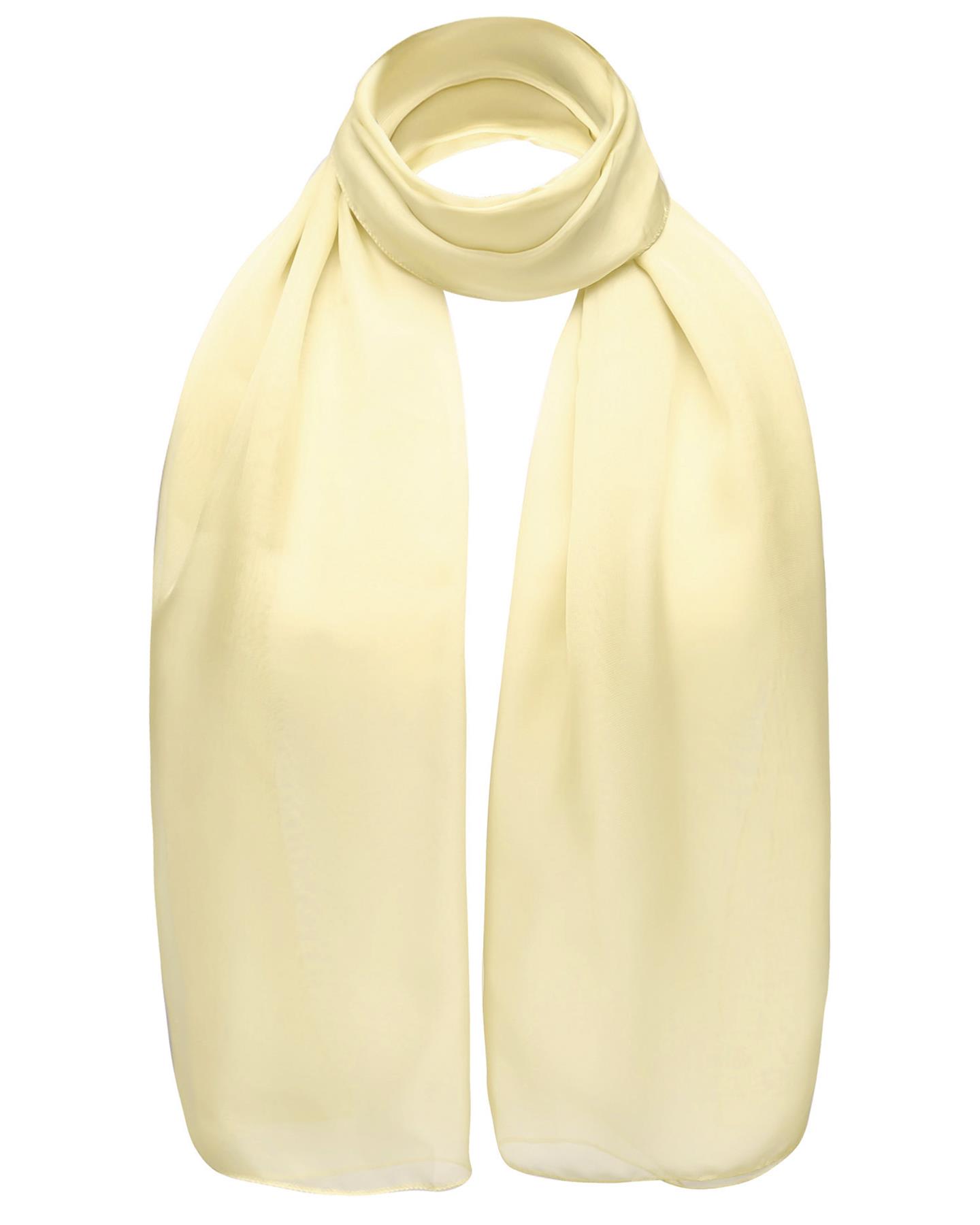 Premium Plain Chiffon Neck Scarf Lightweight Sheer Wrap Shawl Wedding Party - Picture 11 of 39