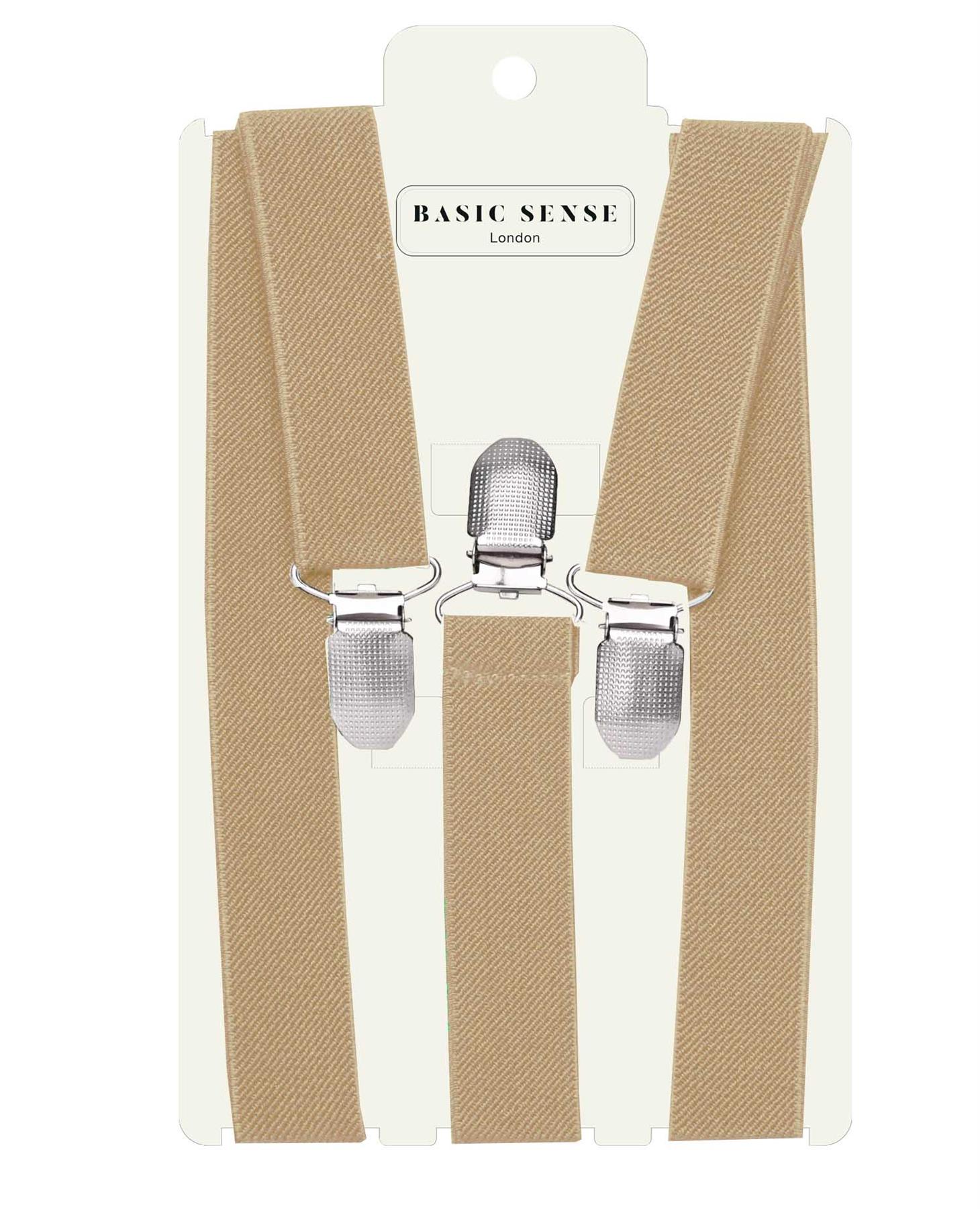 Unisex Plain Suspenders Sturdy Strong 25mm Y Shape Braces for Trouser - Picture 6 of 66
