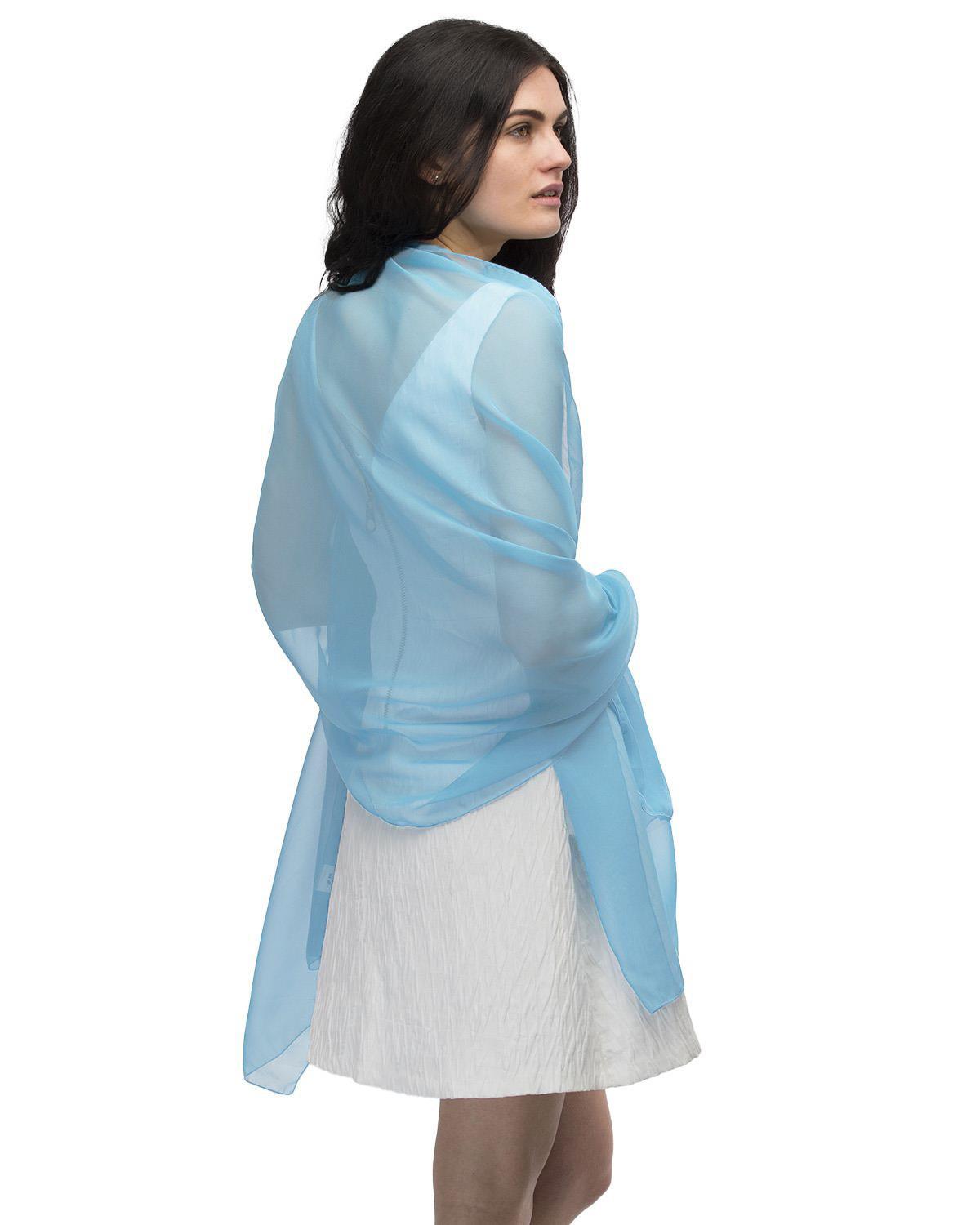 PREMIUM PLAIN CHIFFON SHAWL Sheer Oversized Wedding Bridesmaids Scarf Beach Wrap - Picture 43 of 48