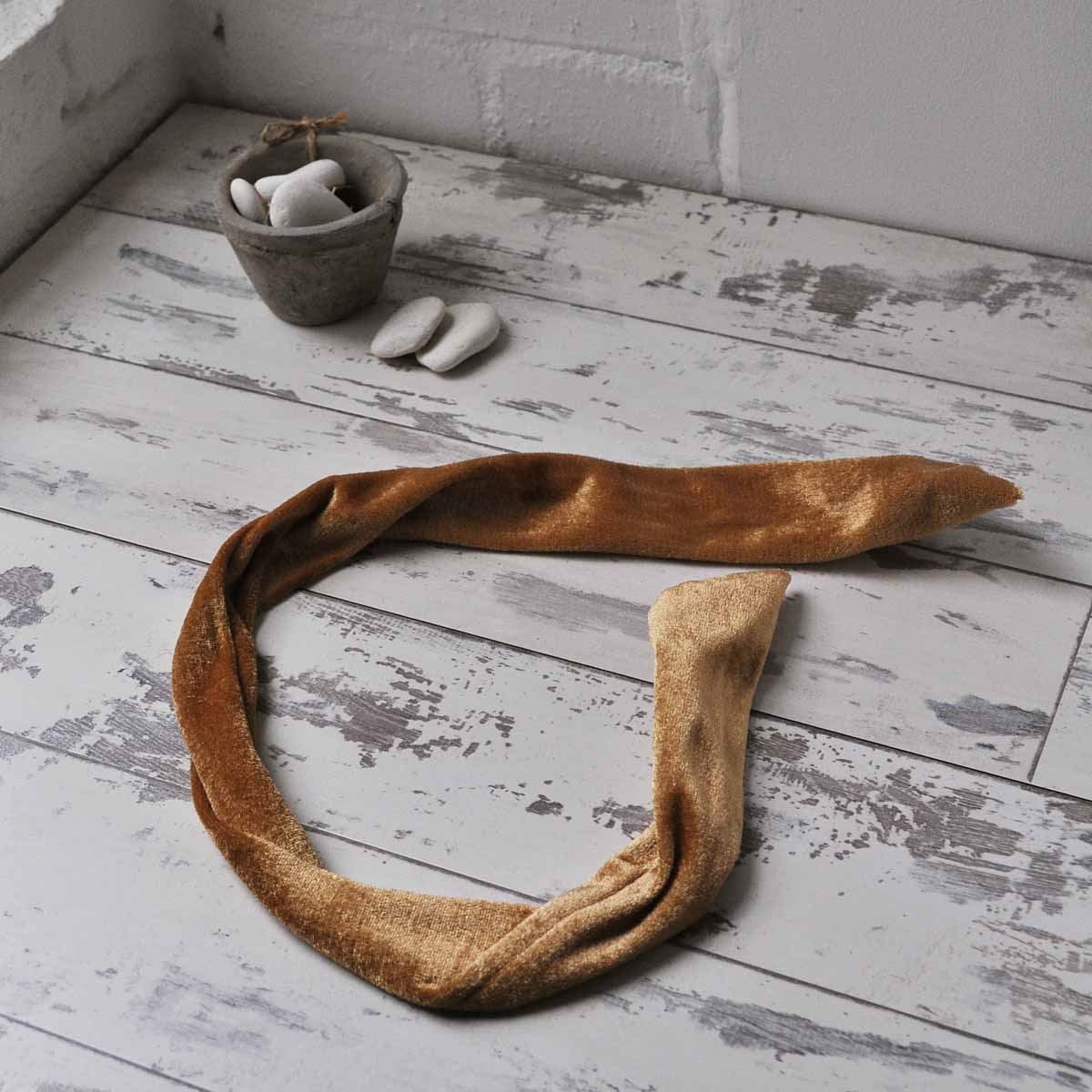 Le donne Plain Filo Fascia Retrò Fascia Wrap Bendy Capelli sciarpa copritesta