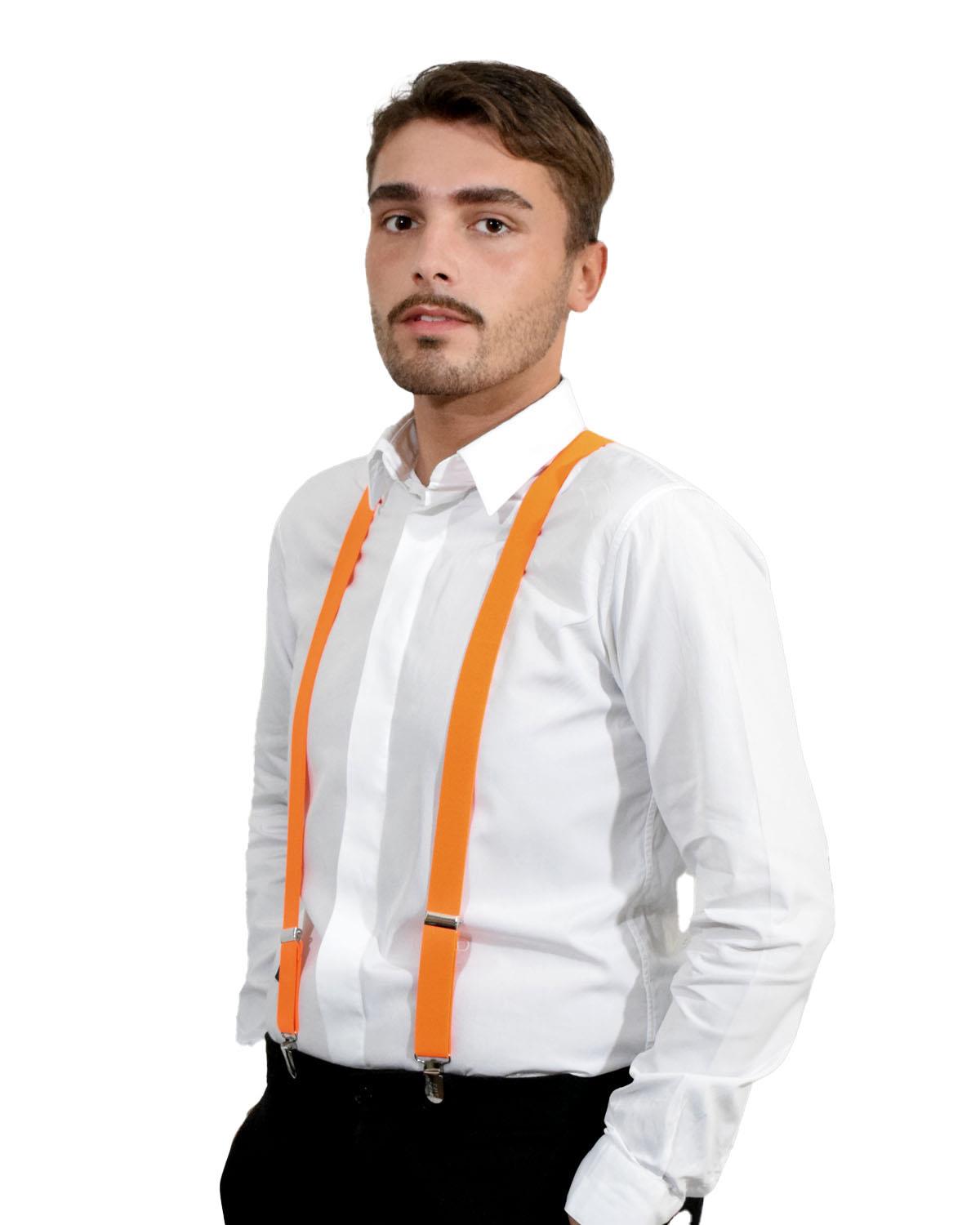 Unisex Plain Suspenders Sturdy Strong 25mm Y Shape Braces for Trouser - Picture 50 of 66