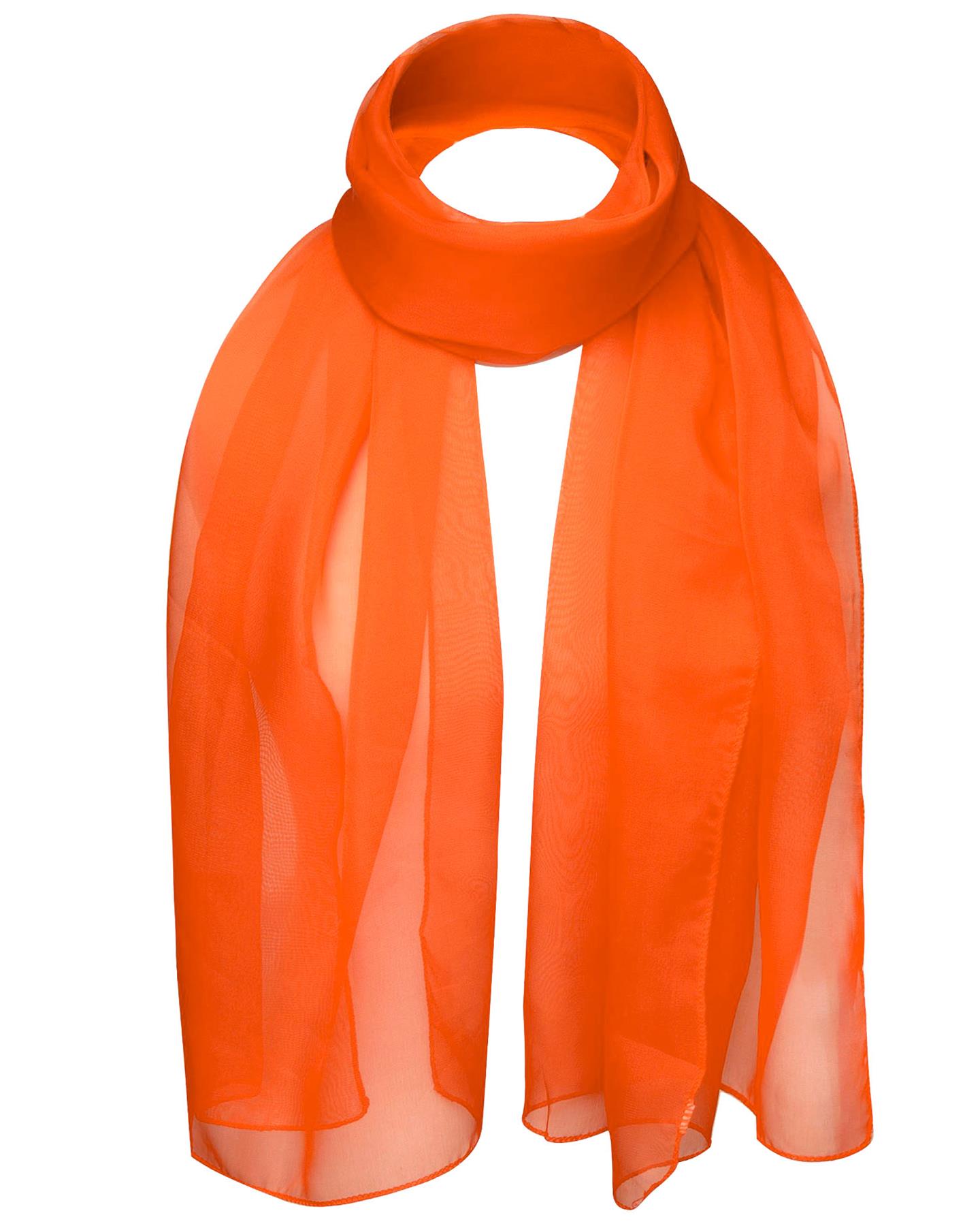 Premium Plain Chiffon Neck Scarf Lightweight Sheer Wrap Shawl Wedding Party - Picture 28 of 39