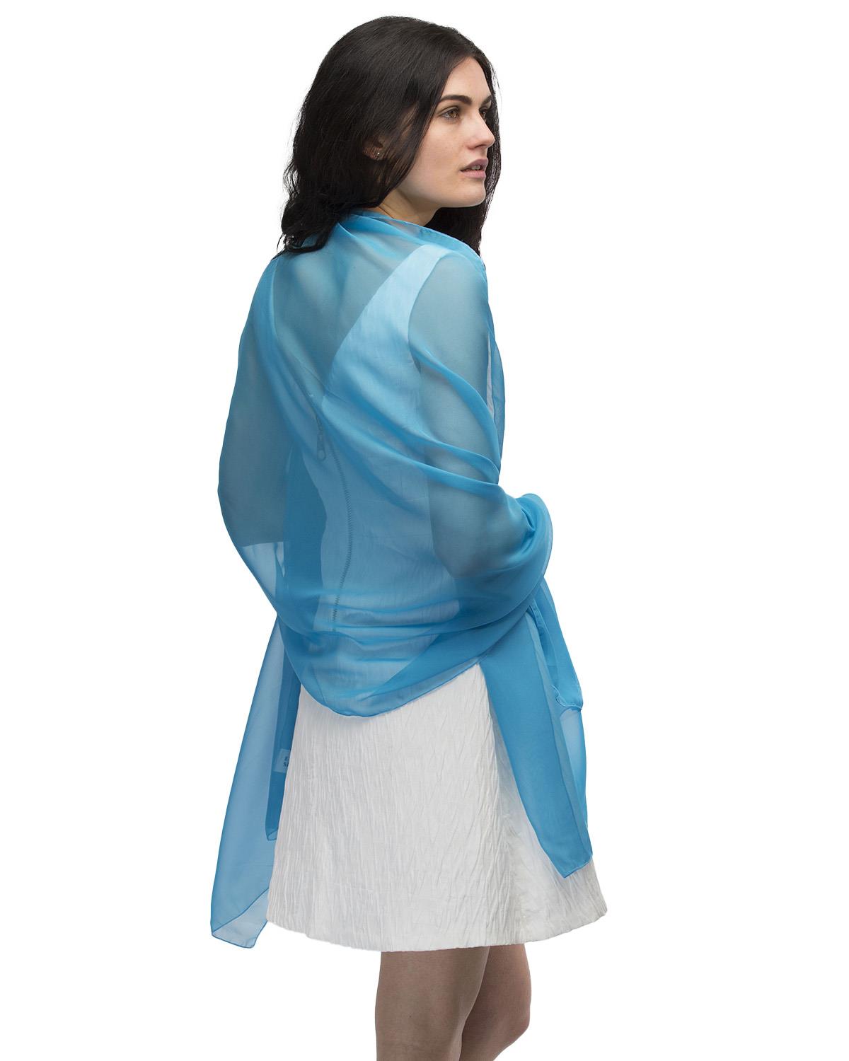 PREMIUM PLAIN CHIFFON SHAWL Sheer Oversized Wedding Bridesmaids Scarf Beach Wrap - Picture 45 of 48