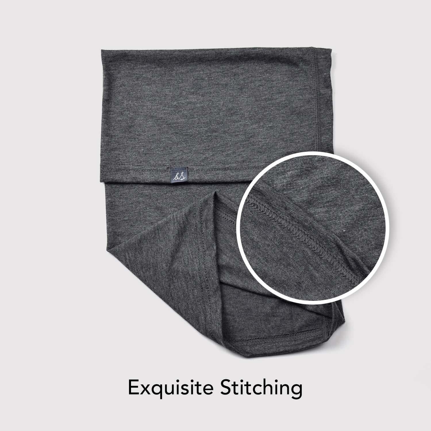 Cotton Blend Plain Jersey Soft Multifunctional Neck Warmer Gaiter Headwear Snood - Picture 34 of 44