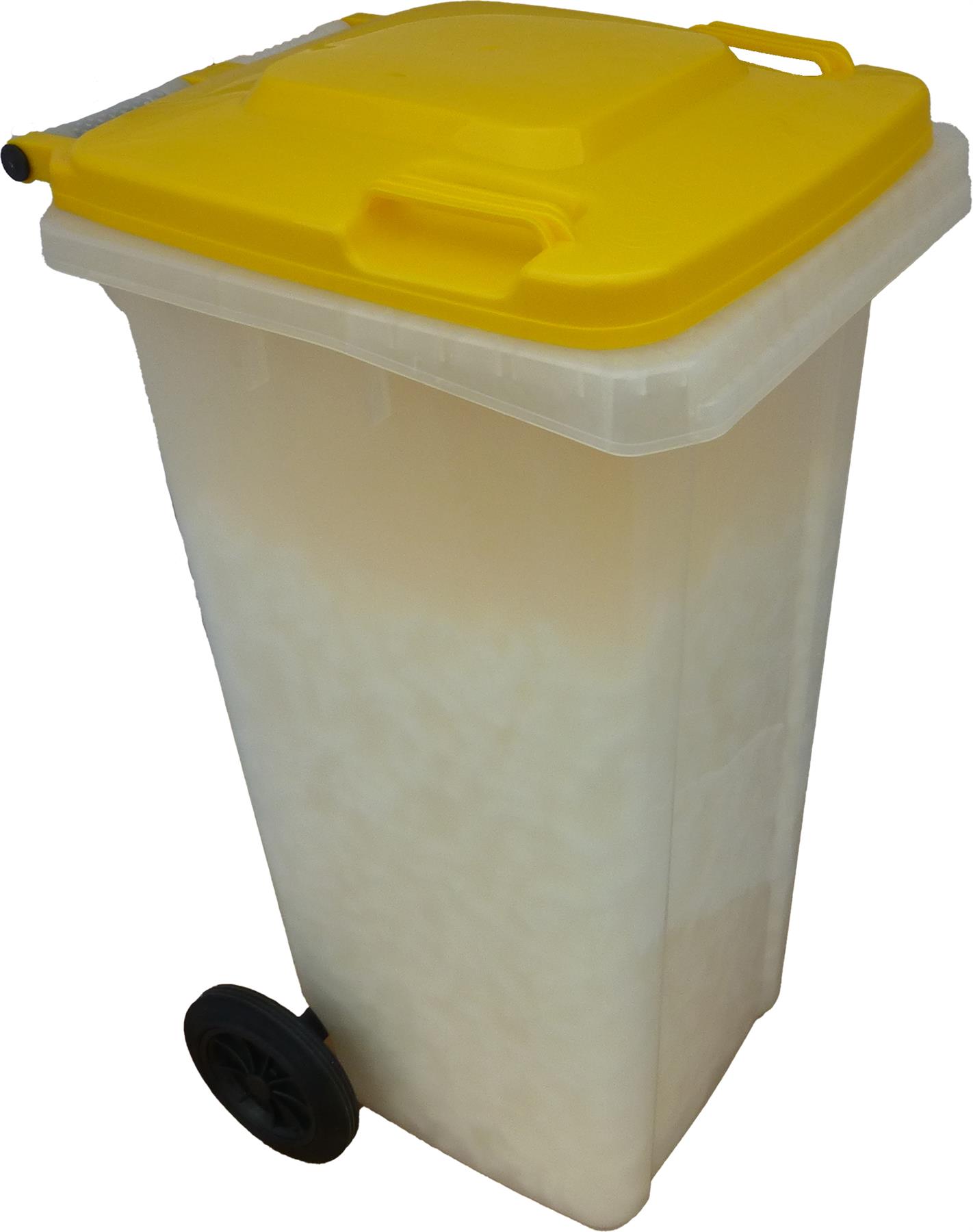 120L Wheelie Bin Translucent Body with
