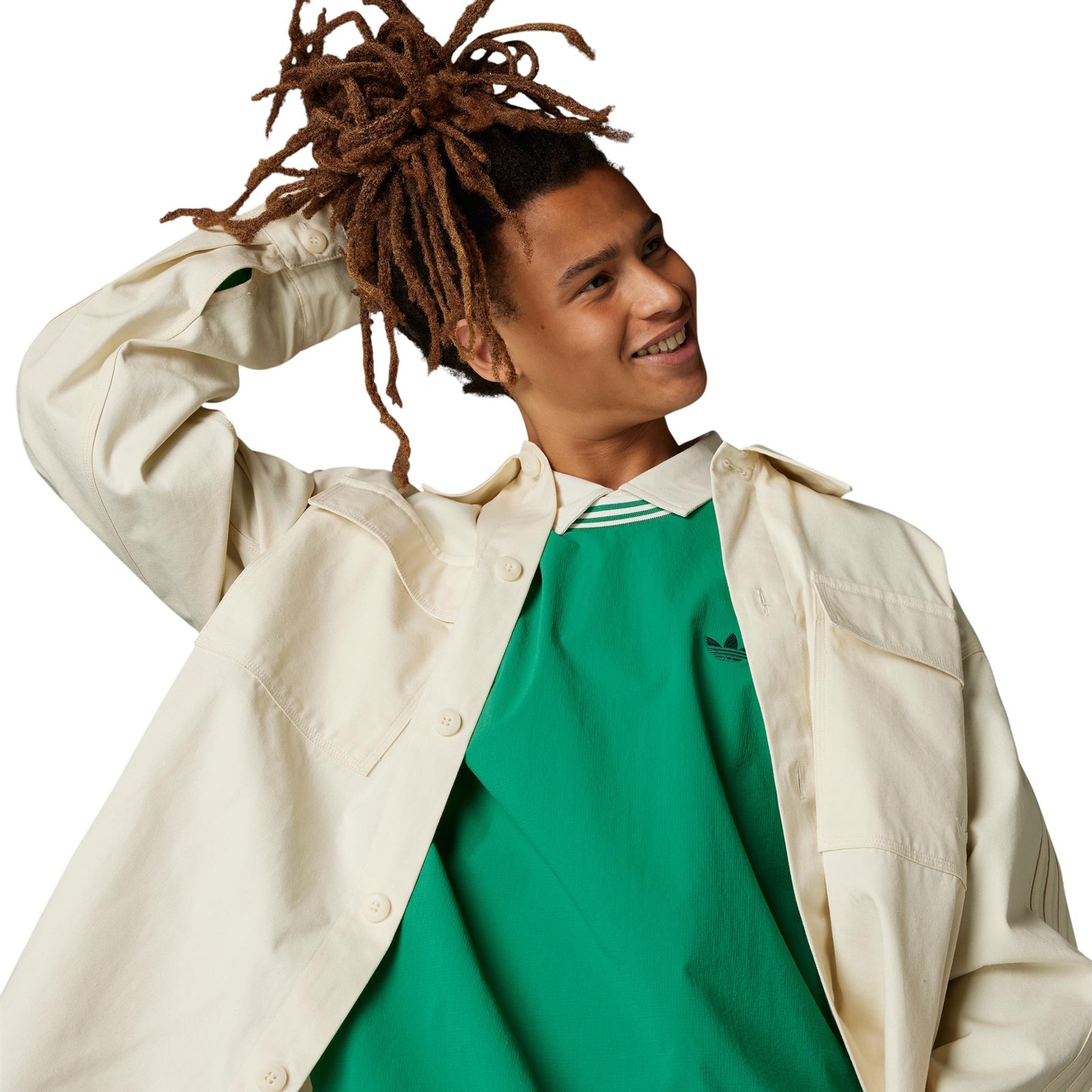 adidas ORIGINALS MEN'S ROLLING LINKS CREWNECK SWEATSHIRT GREEN