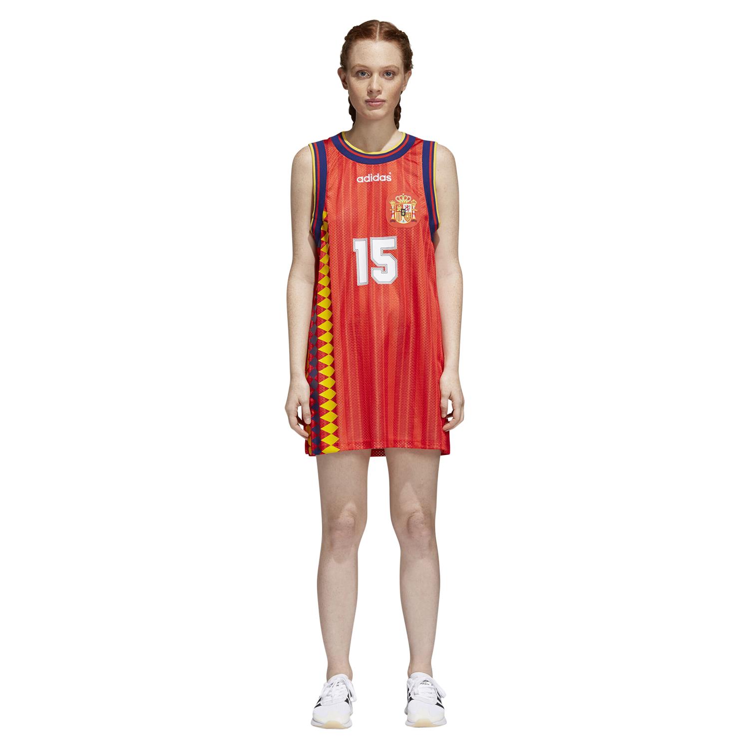 adidas ORIGINALS WOMEN'S SPAIN RETRO TANK DRESS TOP WORLD CUP TEE ... adidas ORIGINALS WOMEN'S SPAIN RETRO TANK DRESS TOP WORLD CUP TEE ...