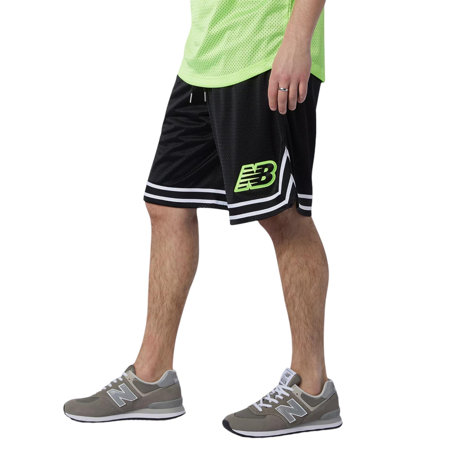 ★New Balance★ NBNEF21563 UNI NB BOY Basketball Shop Short New Balance Uni Nb Boy Basketball Short Sleeve Tee B1