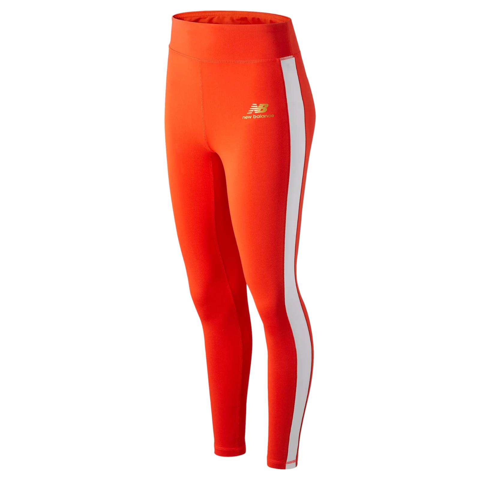 NEW BALANCE WOMEN'S ATHLETICS PODIUM LEGGINGS RED GYM
