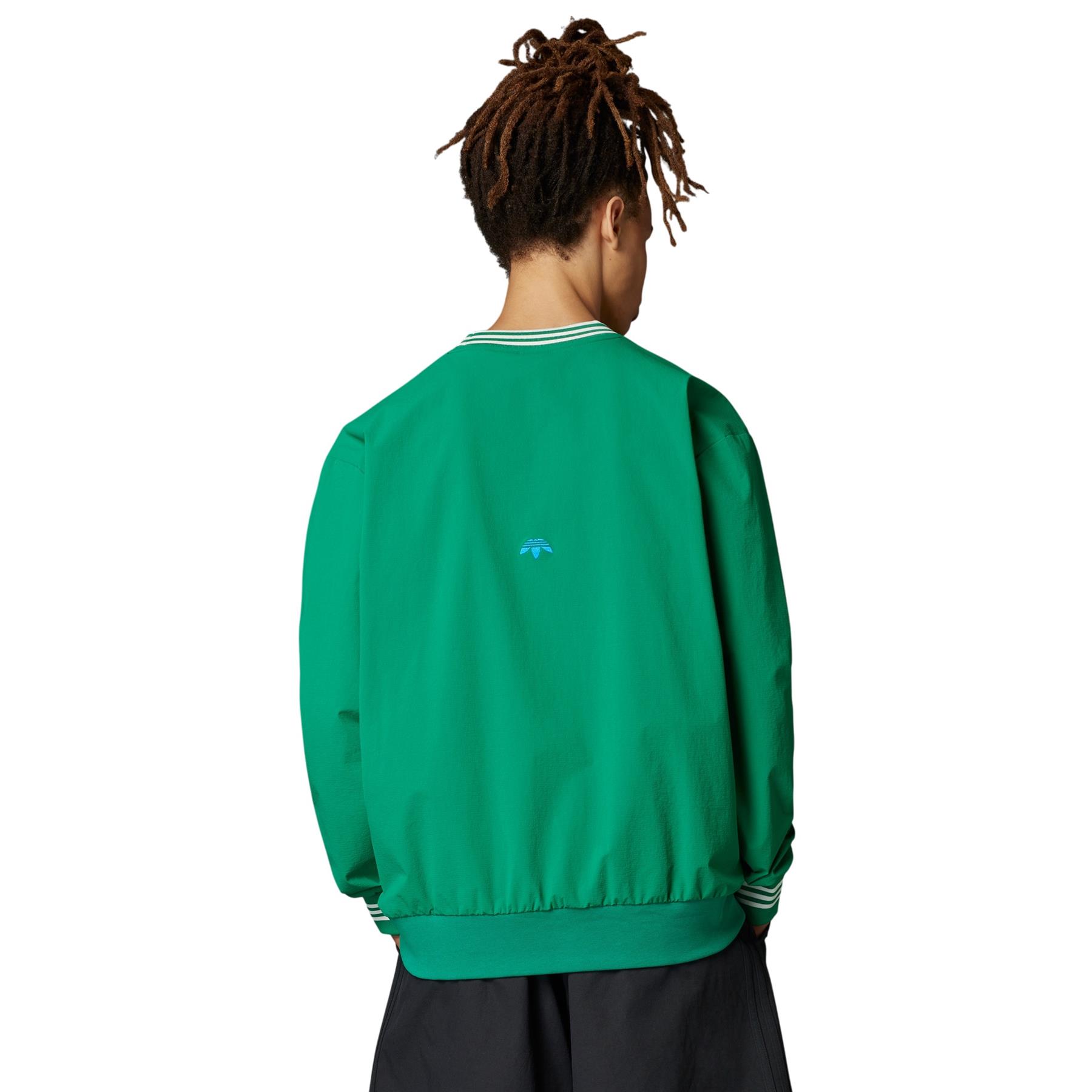 adidas ORIGINALS MEN'S ROLLING LINKS CREWNECK SWEATSHIRT GREEN