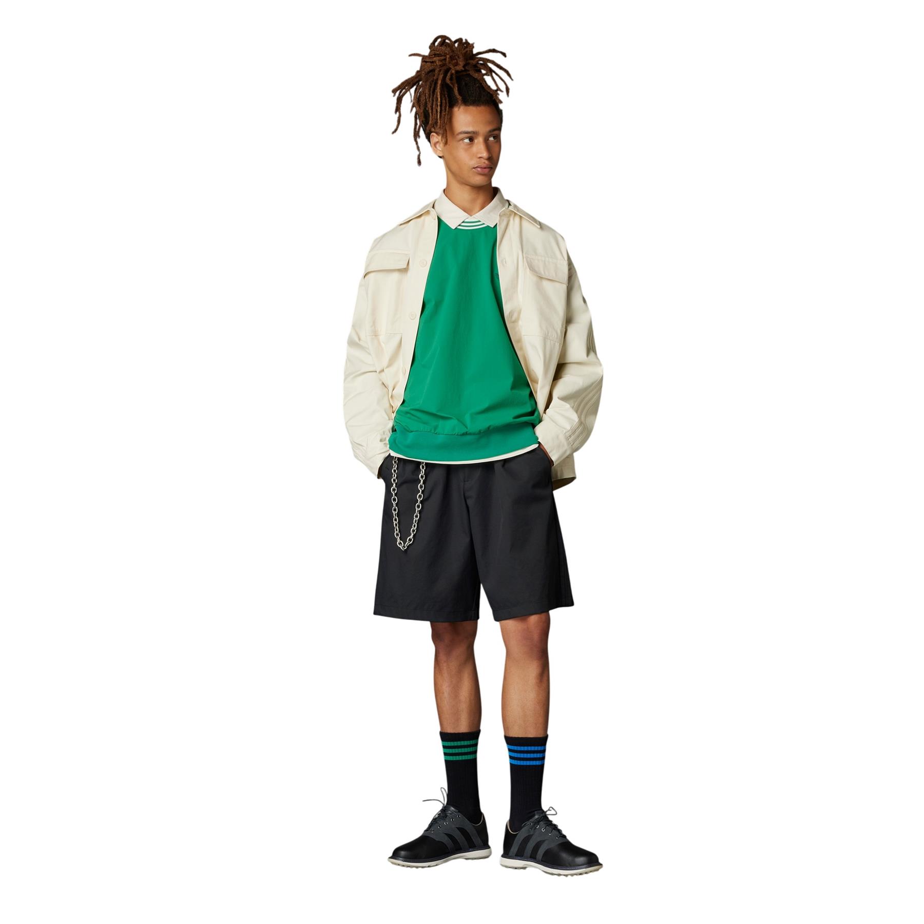 adidas ORIGINALS MEN'S ROLLING LINKS CREWNECK SWEATSHIRT GREEN