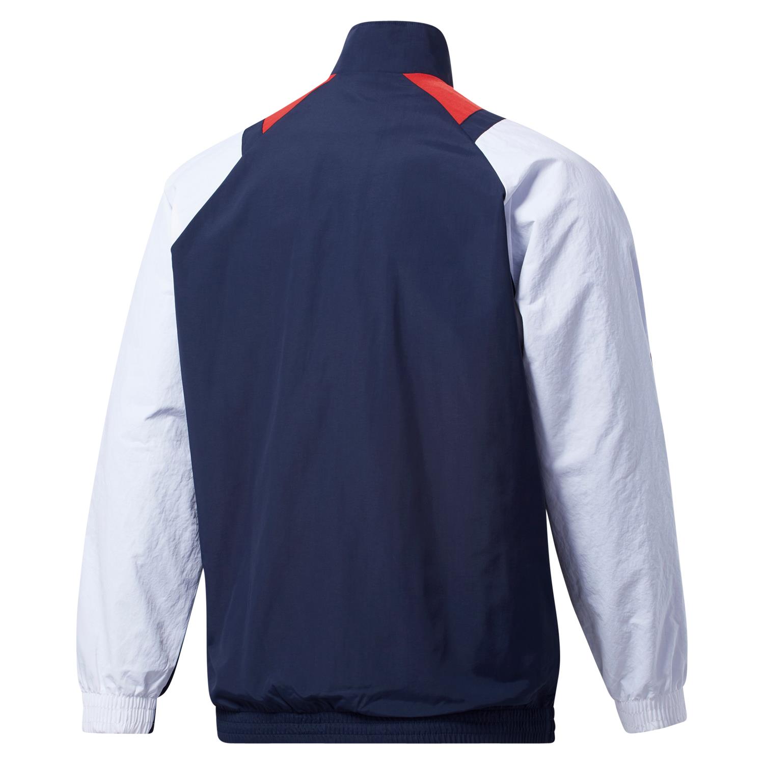 REEBOK CLASSICS MEN'S TWIN VECTOR TRACK TOP JACKET NAVY WHITE 80S