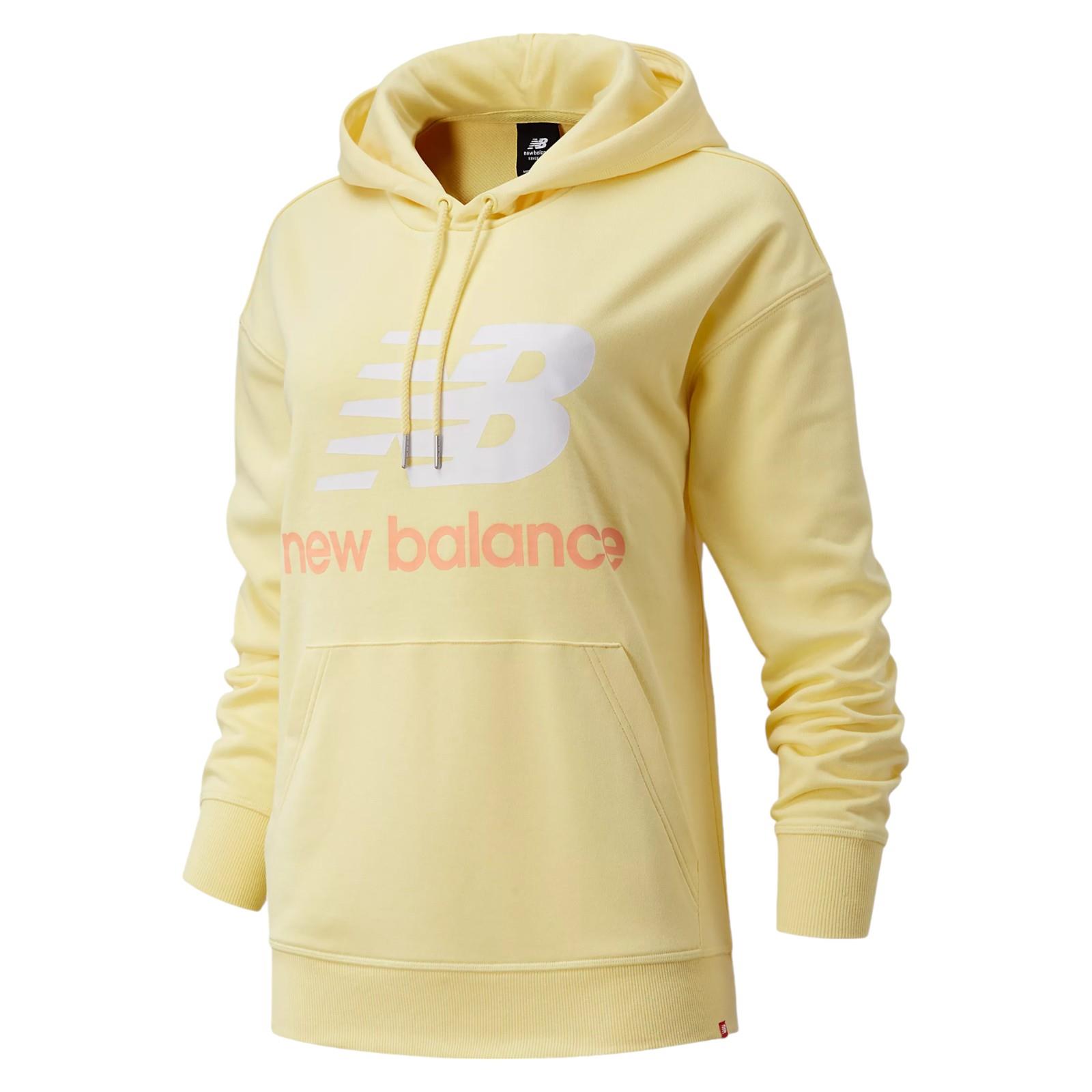 ★★New Balance★★ NBN0F1V212 WOMEN Essential Small Logo Ho NEW BALANCE WOMENS ESSENTIAL STACKED LOGO OVERSIZE HOODIE