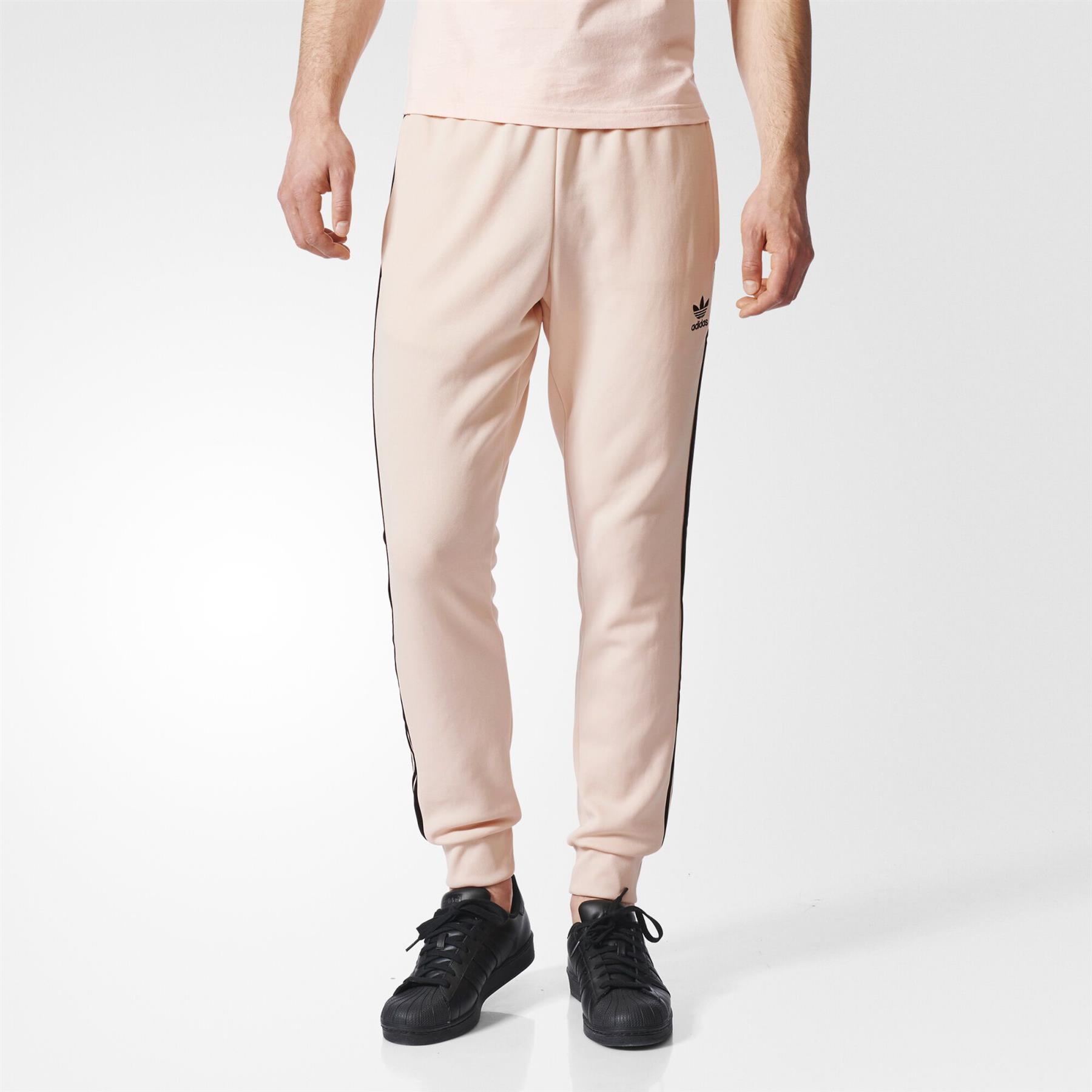 pink adidas jogging bottoms