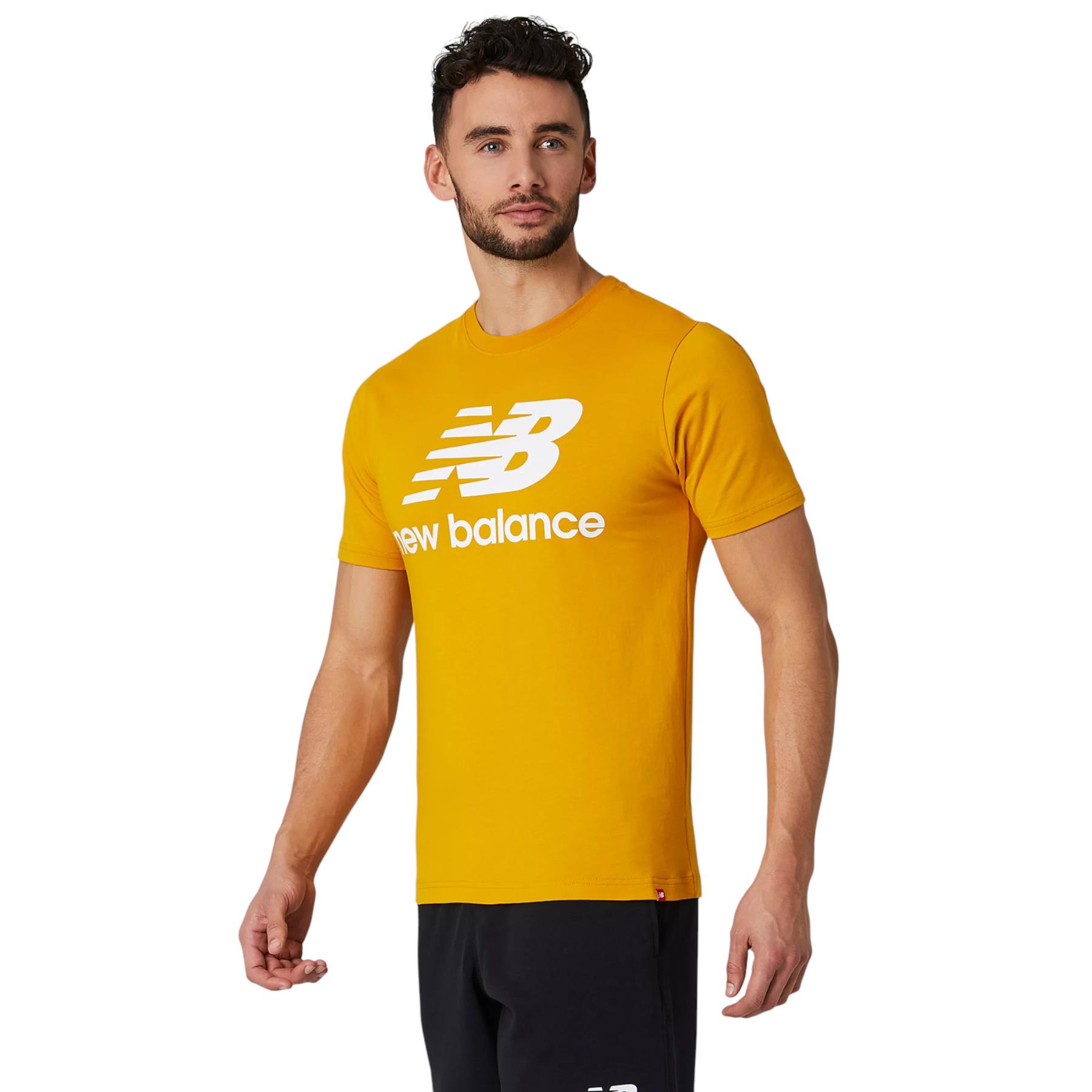 レトロ NEW BALANCE MEN'S ESSENTIALS STACKED LOGO T-SHIRT TEE TOP
