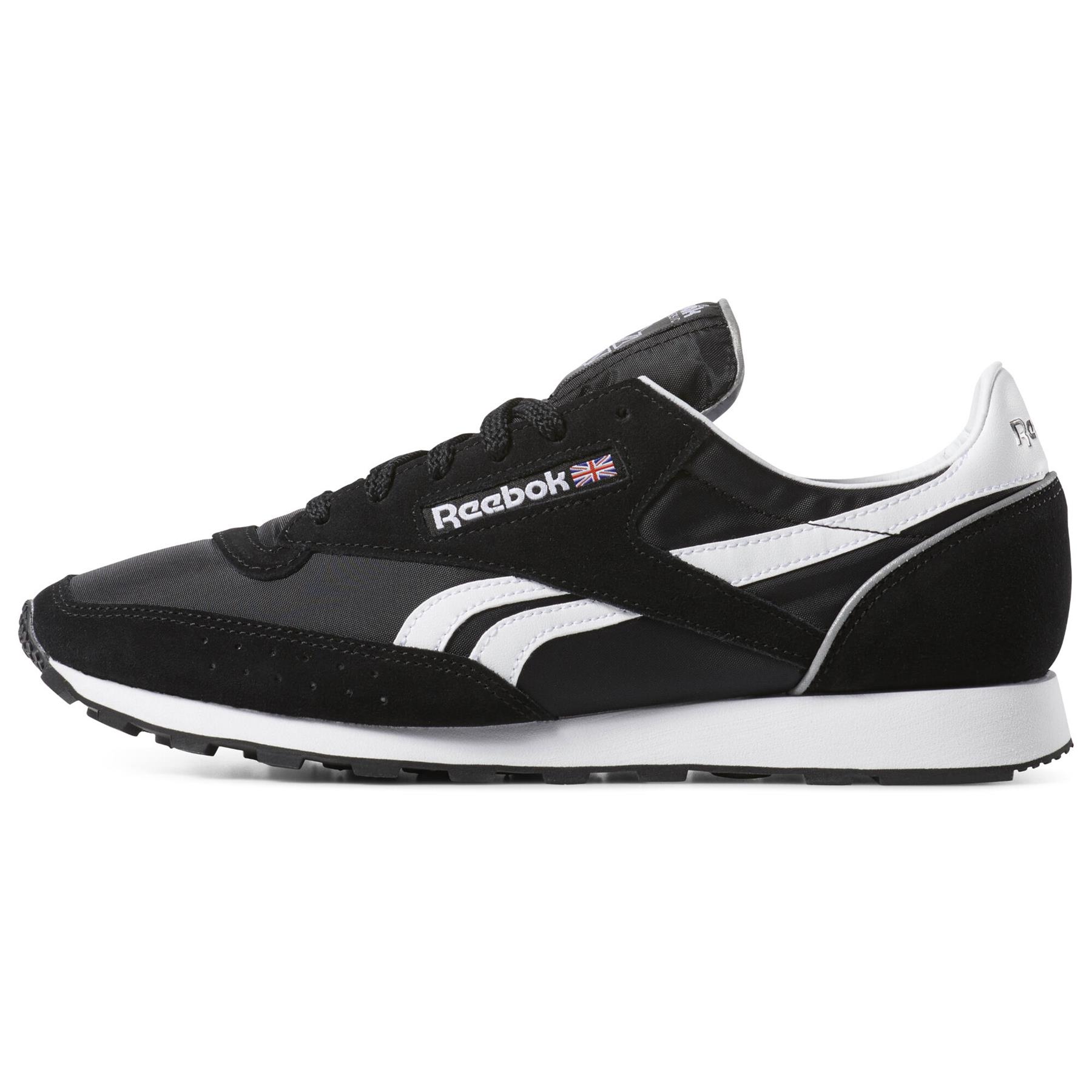 black suede reebok trainers