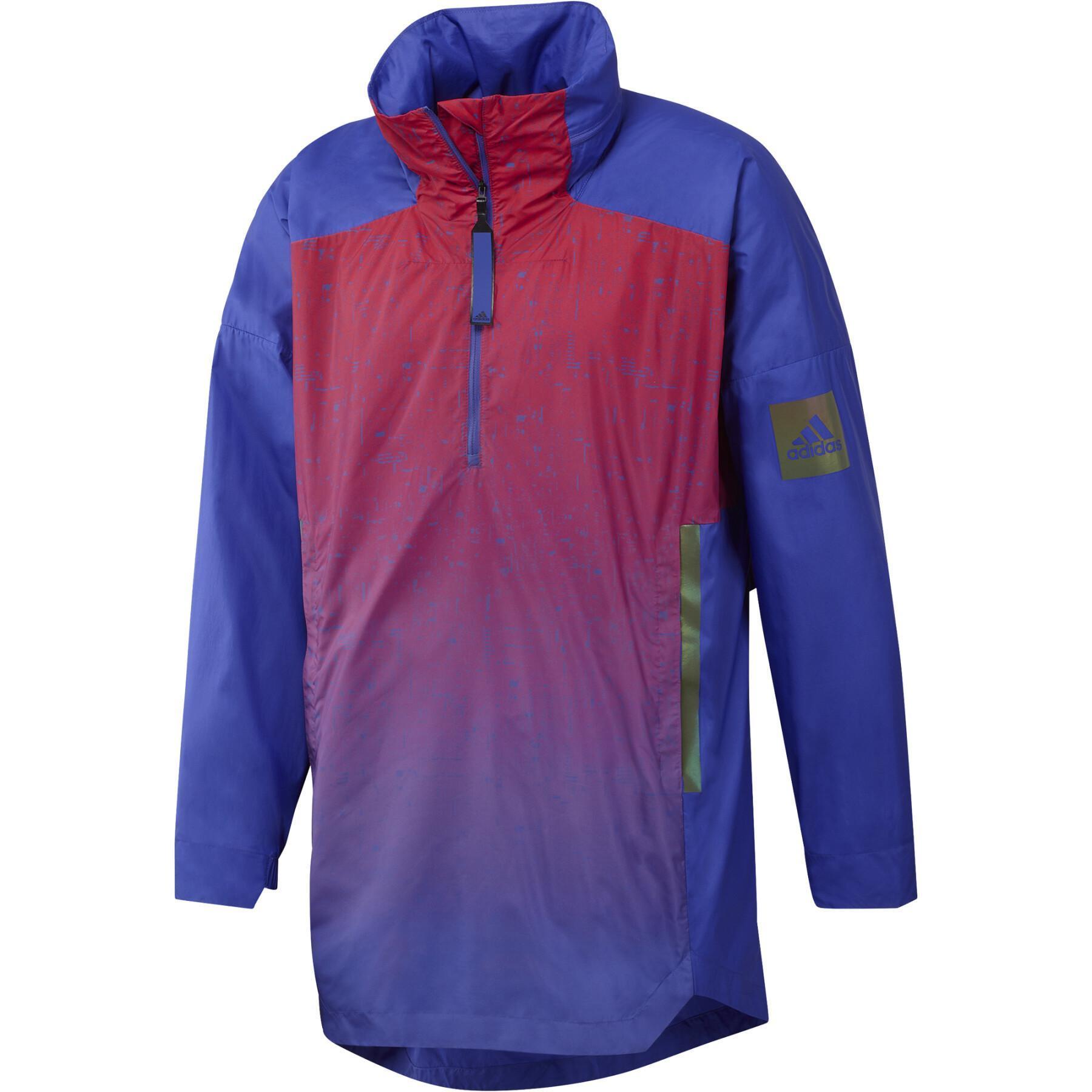 adidas レザー ジャケット レディース Adilenium オーバーサイズ フェイクレザージャケット