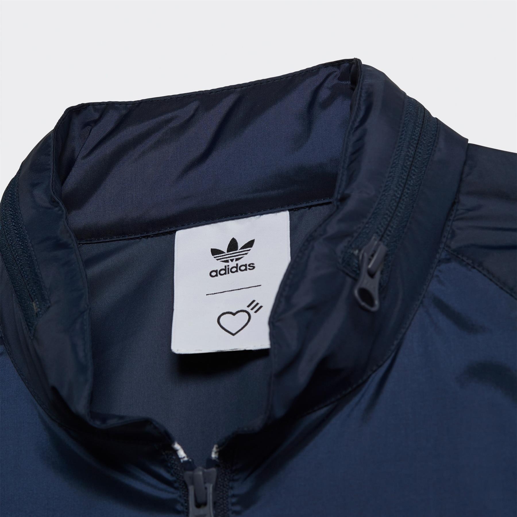 adidas ORIGINALS X HUMAN MADE WINDBREAKER JACKET MEN'S NAVY WHITE