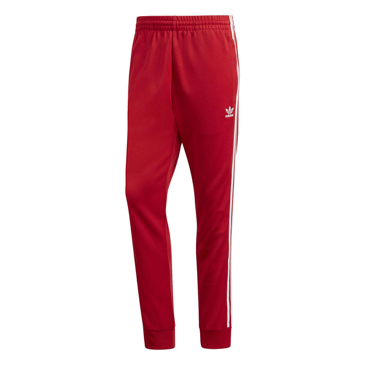 adidas superstar pants red