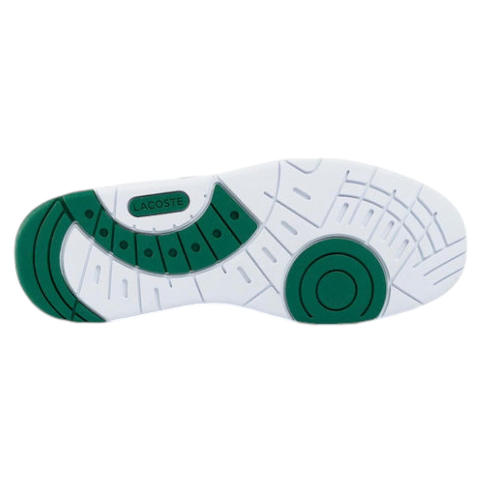 LACOSTE Mens Thrill 319 Leather Trainers White Green Sneaker Shoes Size 10.5 Lacoste Thrill 319 1 US SMA Mens White Leather Lace Up  main image 2