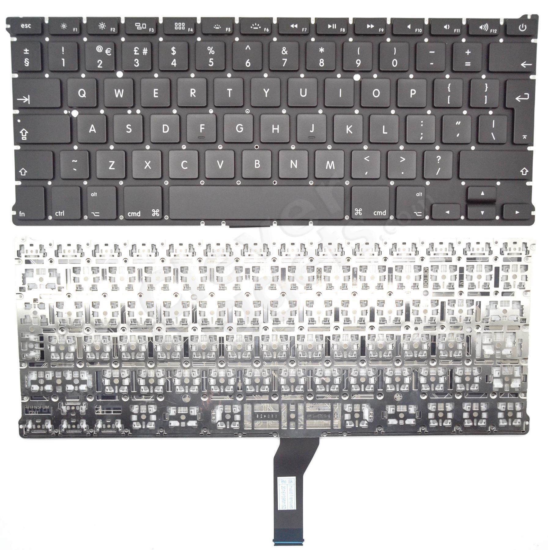 Apple Macbook Air 13" A1369 A1466 MC965 MC966 UK Keyboard Backlit with