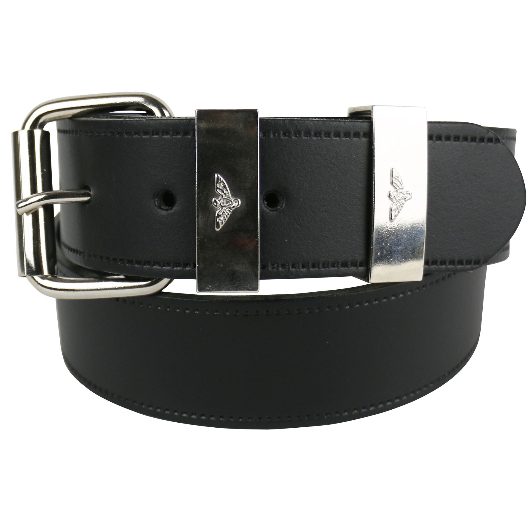 MENS 40MM LEATHER EAGLE LOOP STYLISH JEAN TROUSER BELT UK MADE CASUAL