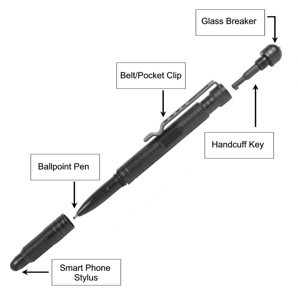 Protec tactical handcuff key pen and stylus 4044633156099 eBay