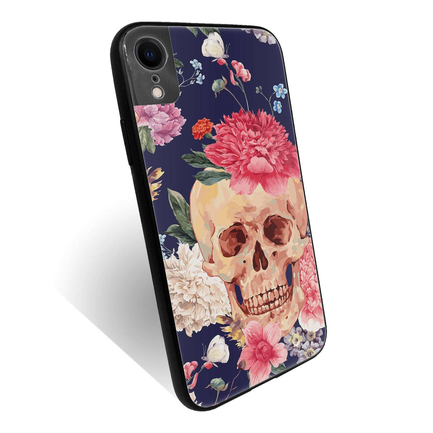 S5515 Passport Holder Case Cover Skull Tattoo Pattern