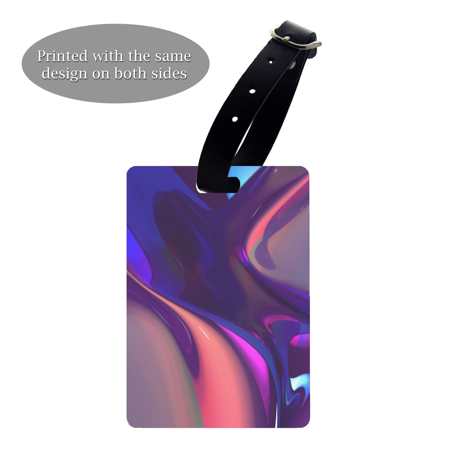 S4944 Abstract Stripes Pattern Luggage Tag /& Passport Holder