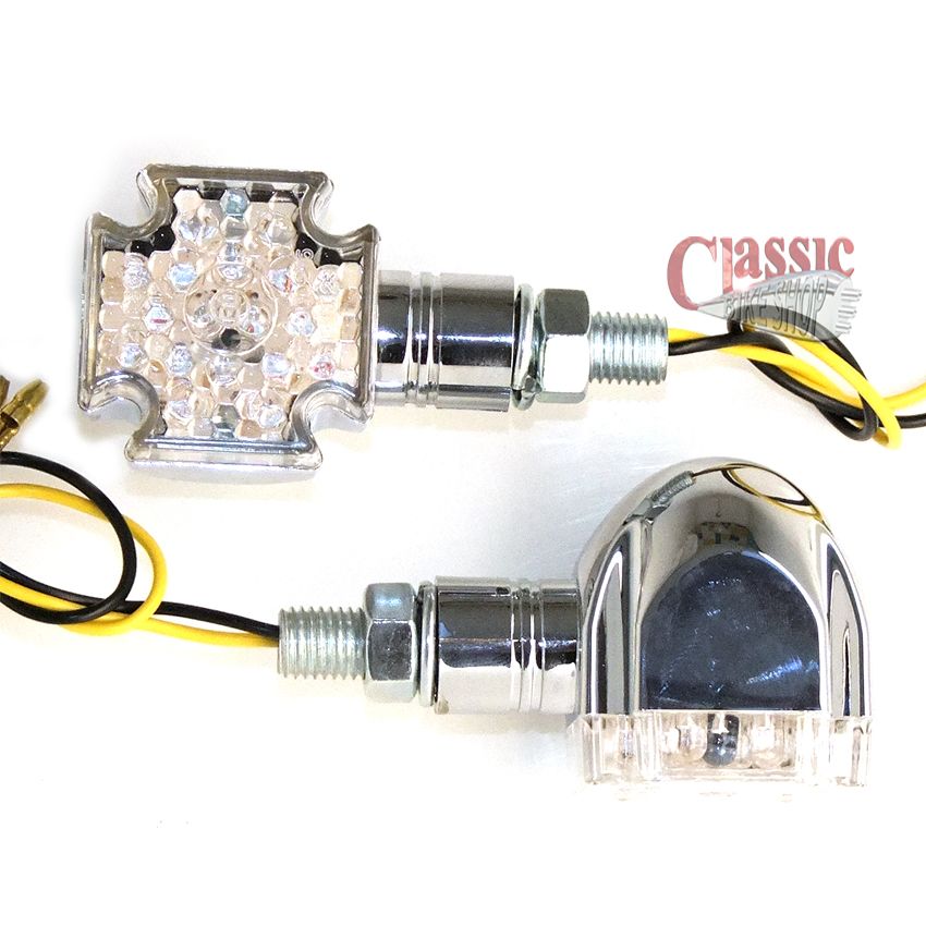 Cruz De Malta guiñadores Led Ideal Para Chopper Corcho Clásico Motos
