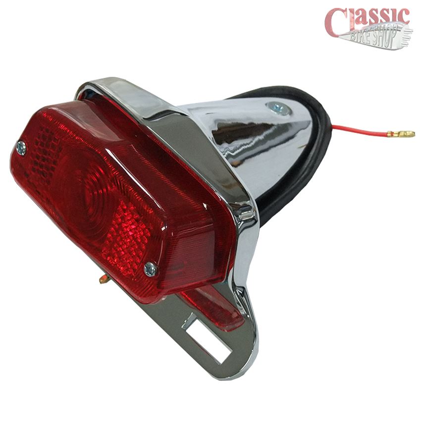 Chrome rear tail light ideal for custom special motorcycle builds eBay