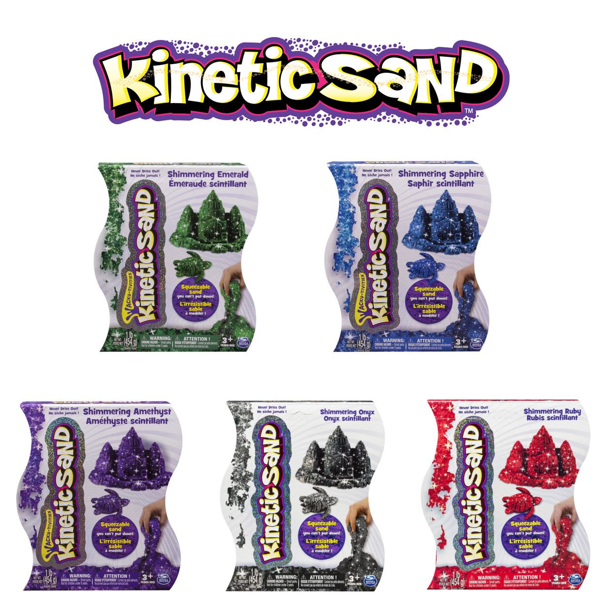 shimmering kinetic sand