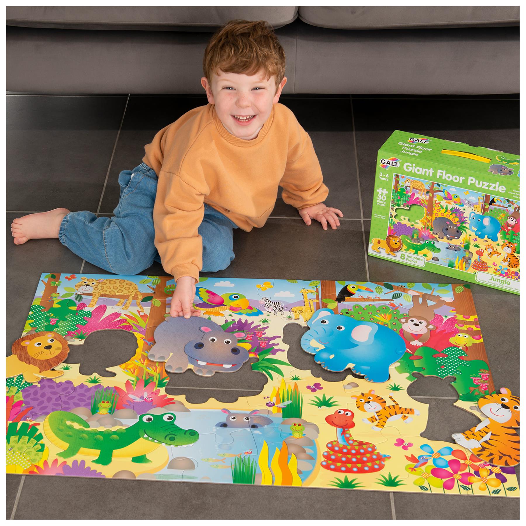 Galt Giant Floor Puzzle Jungle Animals Kids Jigsaw Puzzles 30pcs Extra Large for sale online eBay