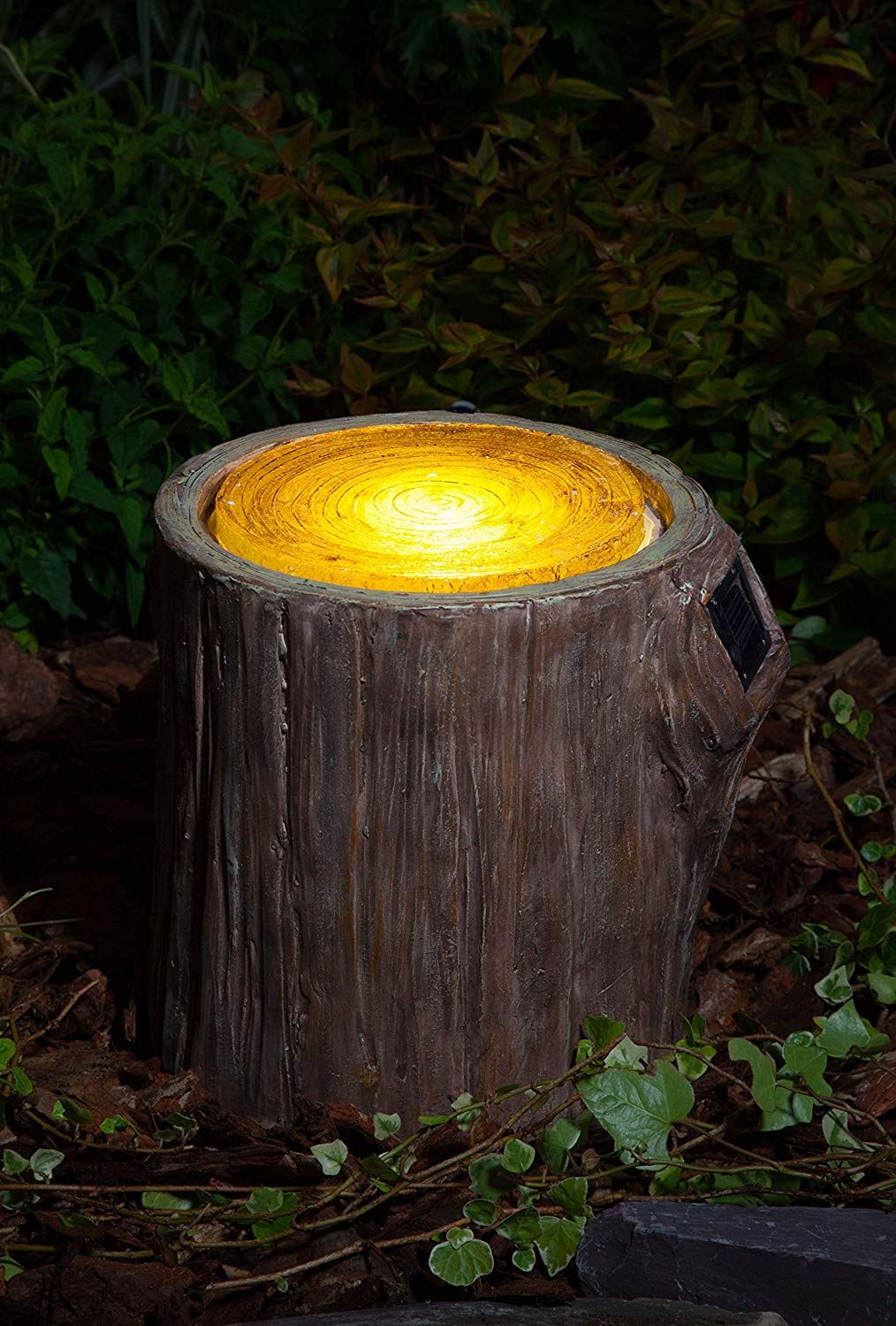 Light Up Led Tree Stump Woodland Decorative Garden Art