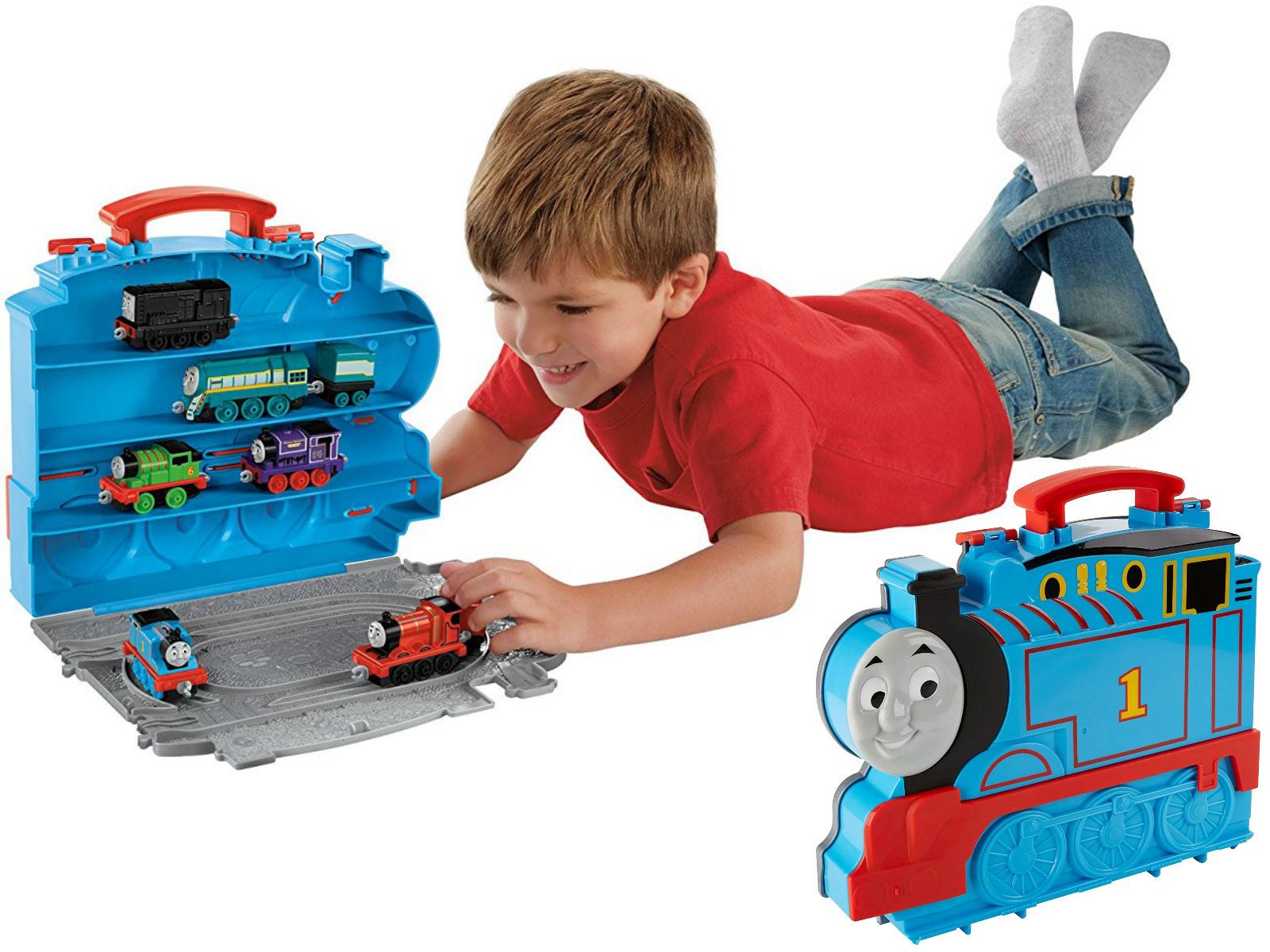 thomas & friends take n play train carry case travel on the go playbox