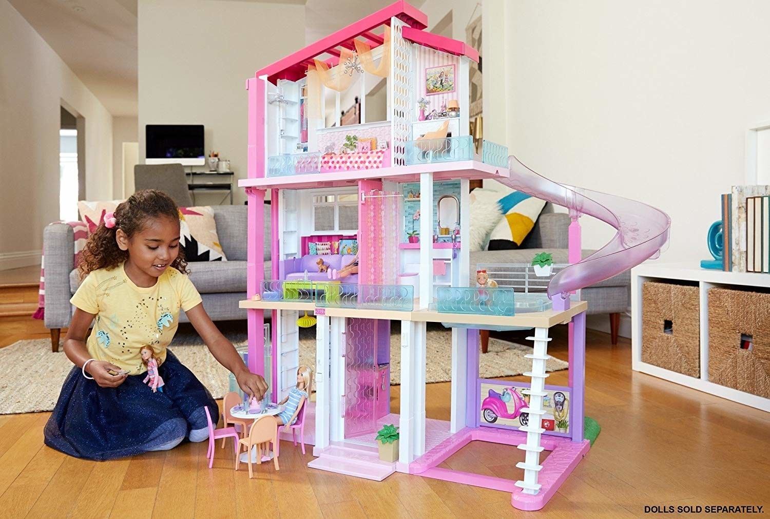 Barbie Dream House With Accessories & Slide FHY73 5057362362418 eBay