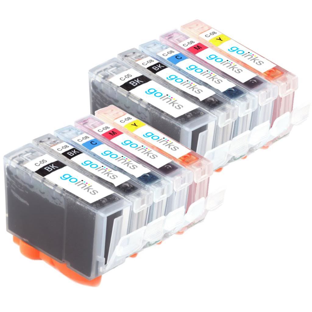 10 Ink Cartridges to replace Canon PGI-5 & CLI-8 (2 Sets) Compatible for Printer - Picture 15 of 38