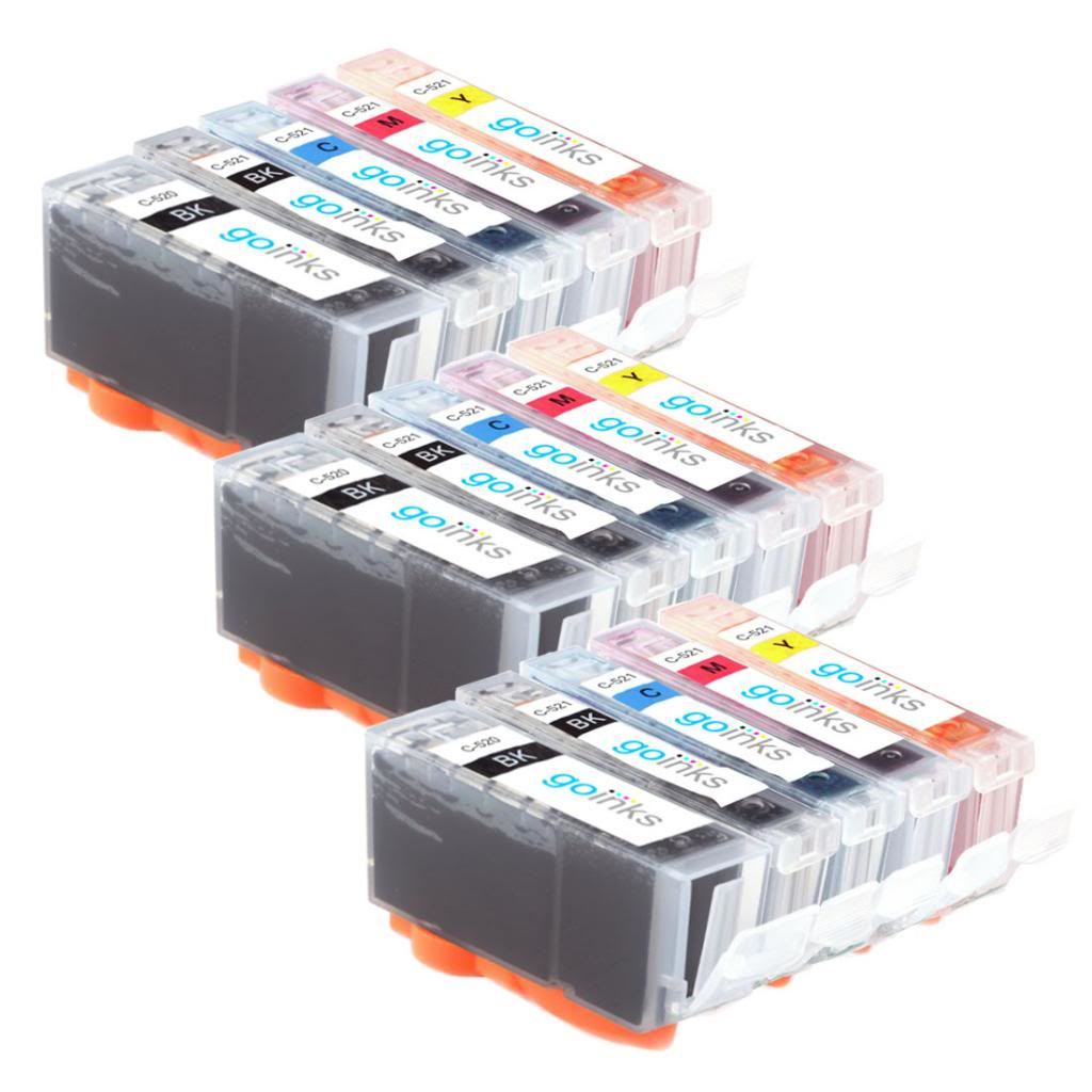 15 Ink Cartridges to replace Canon PGI-520 & CLI-521 (Set) Compatible - Picture 25 of 32