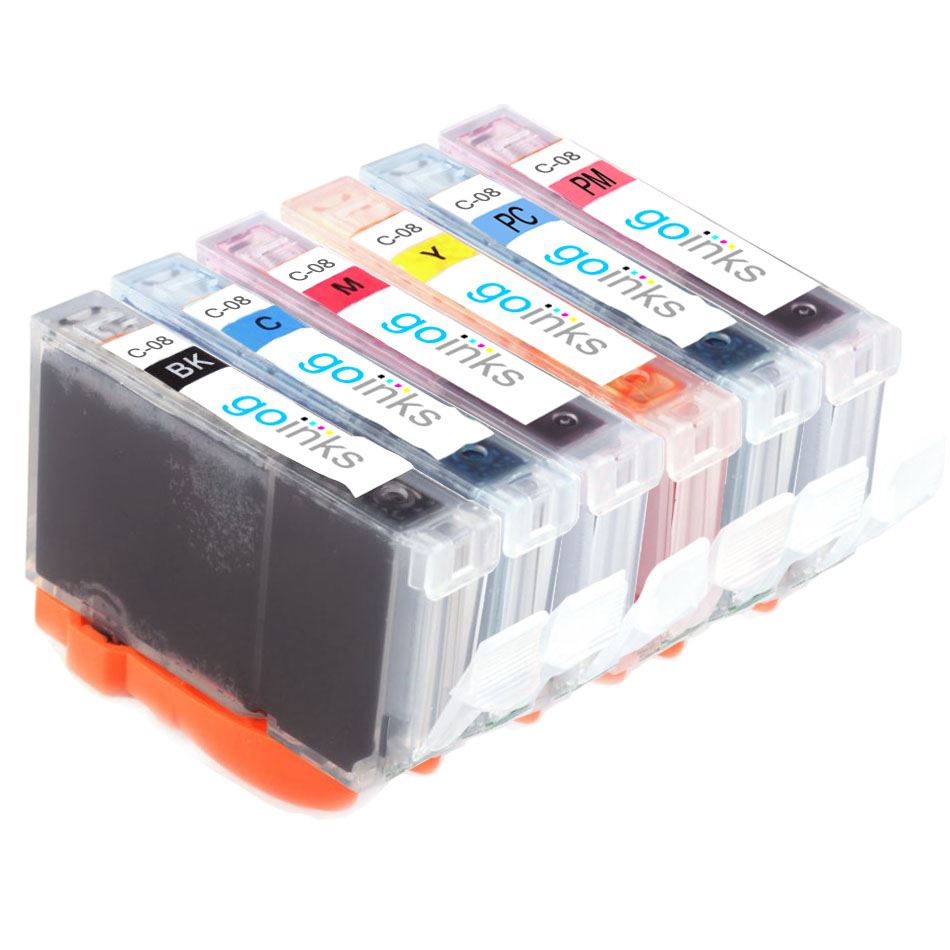 6 Ink Cartridges to replace Canon CLI-8 (1 Sets) Compatible for Printers - Picture 17 of 20