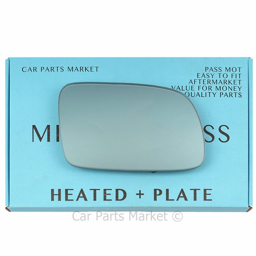 plate Left Blue Side Wide Angle Wing Mirror Glass for Peugeot 407 04-09 Heated