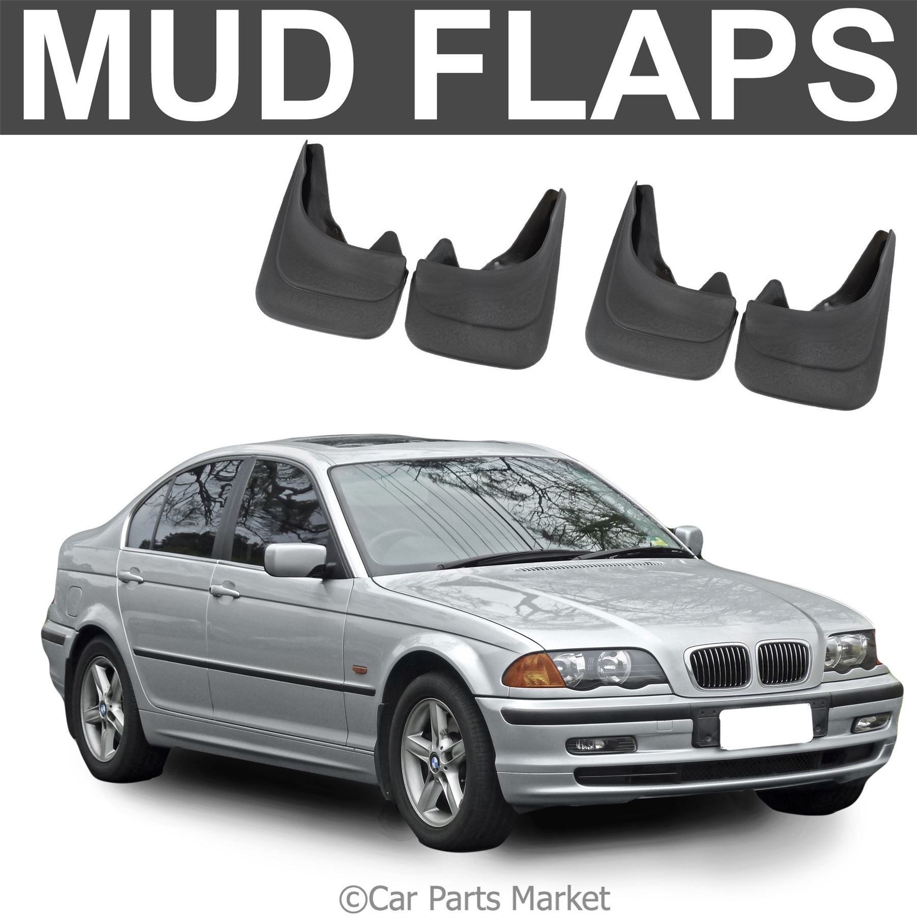 Mud Flaps Splash guard for BMW E30 m3 E46 E36 mudguard set of 4x front