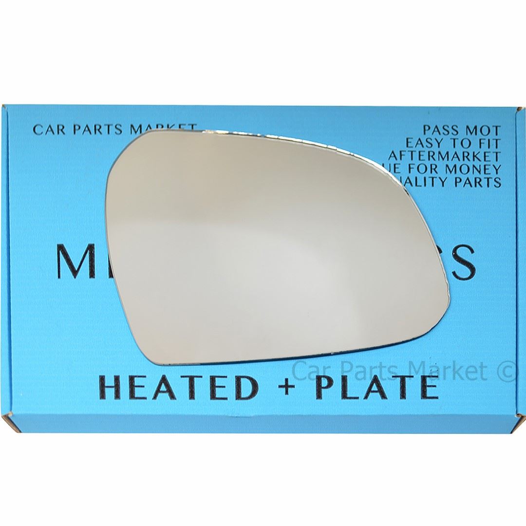 For Hyundai Accent 00-03 Left passenger side wing mirror glass with plate
