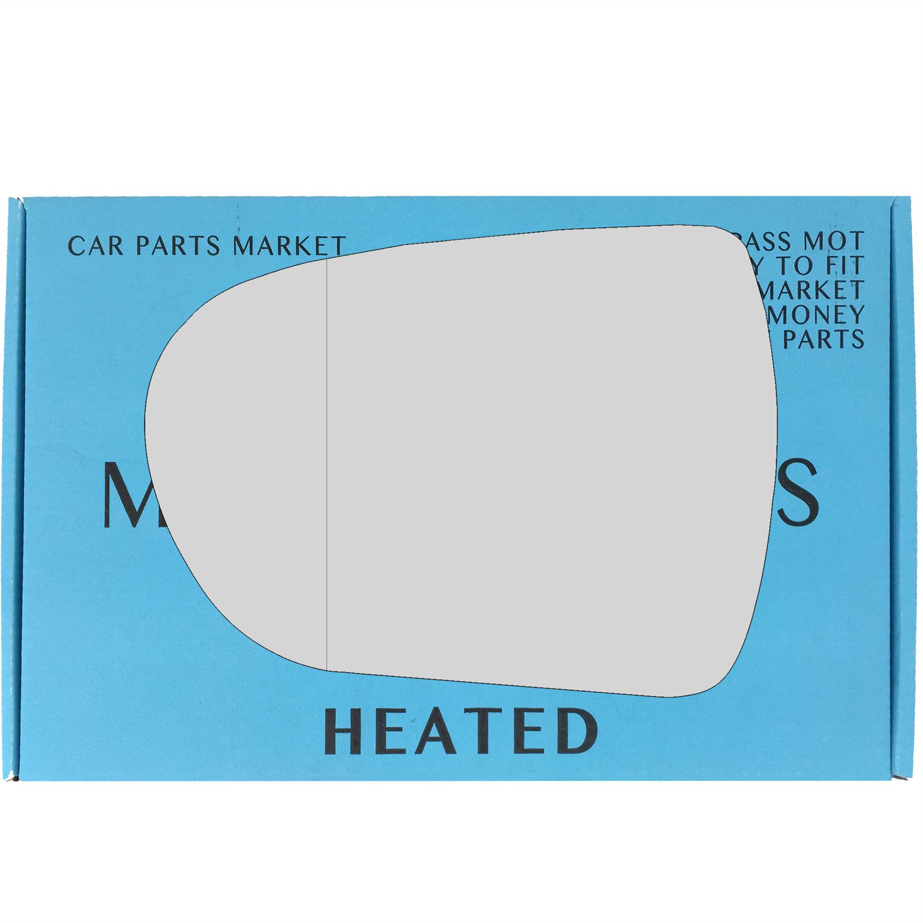 Left passenger side wing mirror glass for Hyundai i40 2012-2018 heated