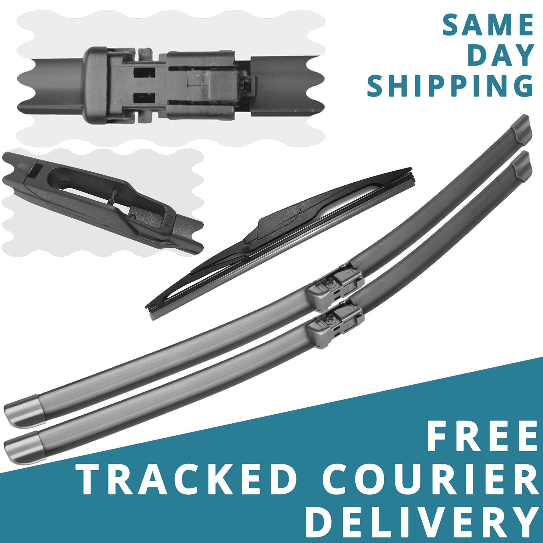 For Peugeot Partner Tepee 2008-16 Front//Rear Windscreen 26/" 16/" 14/" Wiper Blades
