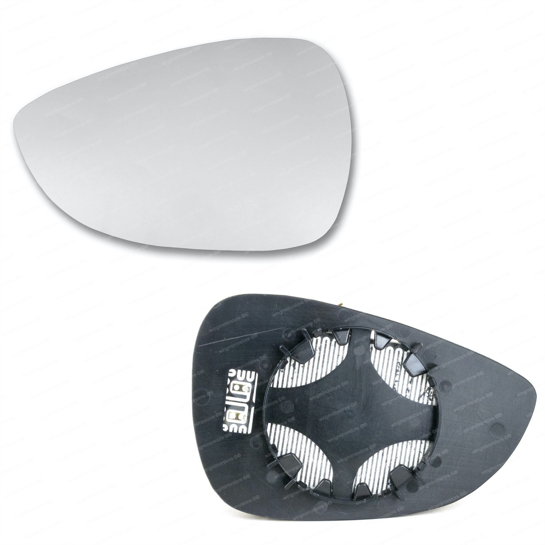 Pour Ford B-Max 2012-2018 Gauche Côté Passager Plat aile miroir de verre avec plaque