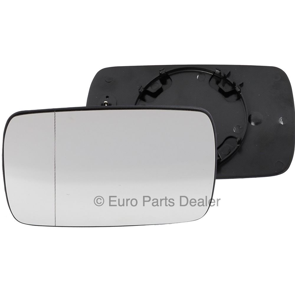 Passenger Side WIDE ANGLE HEATED WING DOOR MIRROR GLASS BMW 5 E39 1995